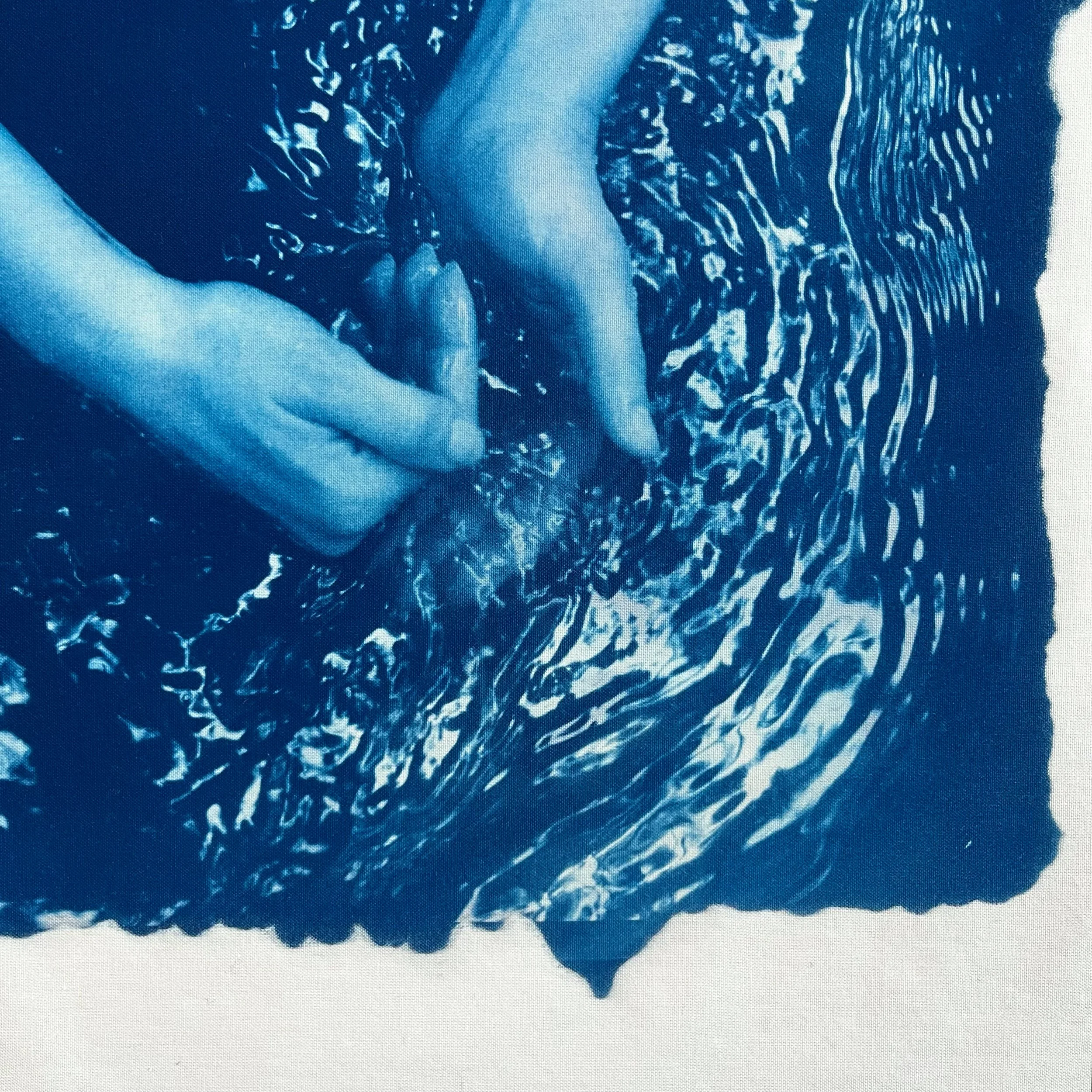 'MOVE' Cyanotype - Natural Blue