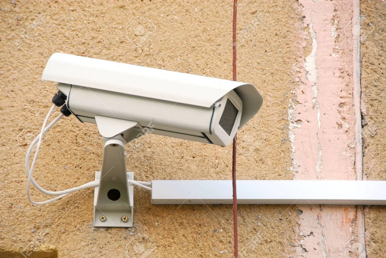 camera image on wall