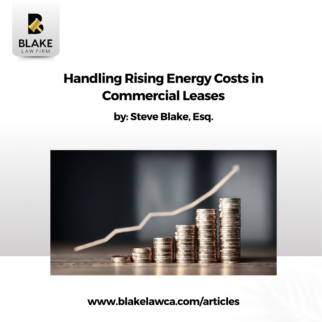 Handling Rising Energy Costs in Commercial Leases