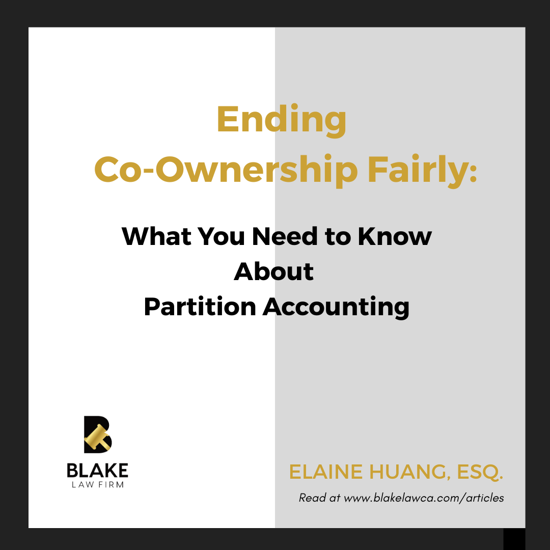 Ending Co Ownership Fairly