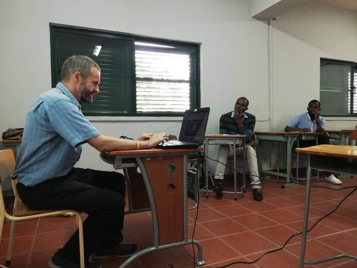 Michael teaching ESL at ISTEL Seminary