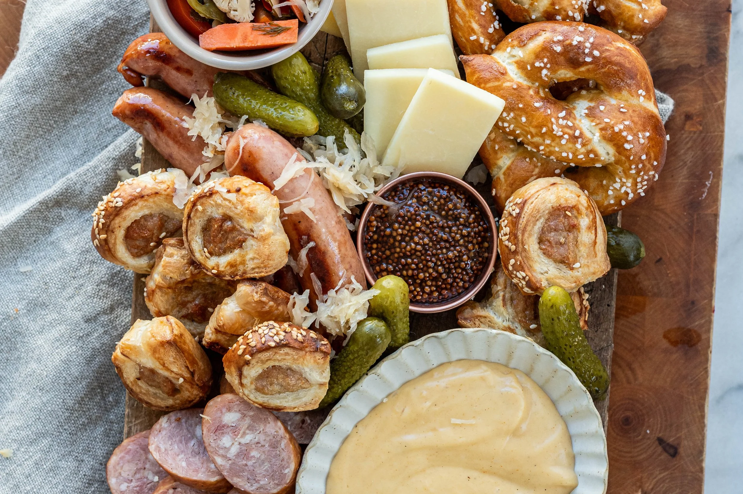 Epic Super Bowl Sausage Board