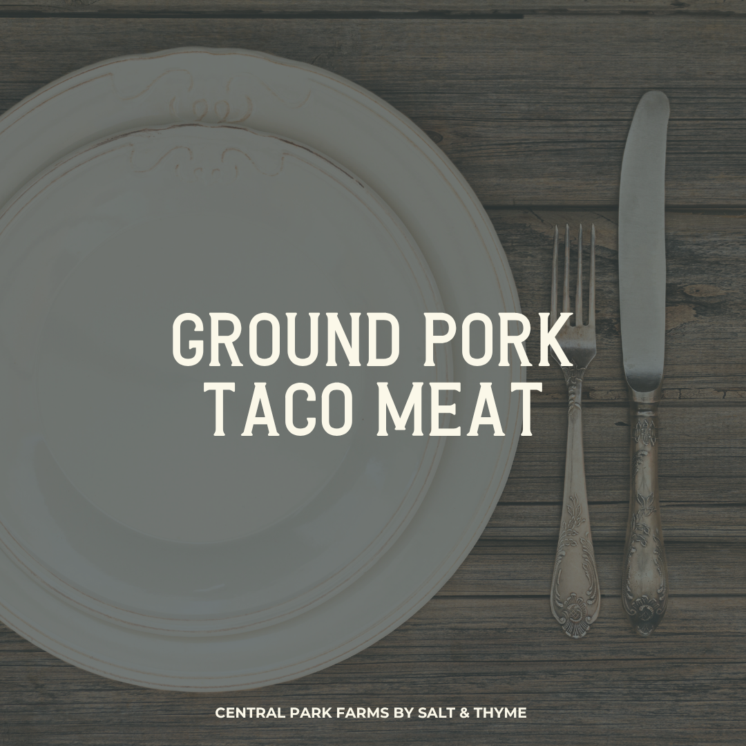 Ground Pork Taco Meat