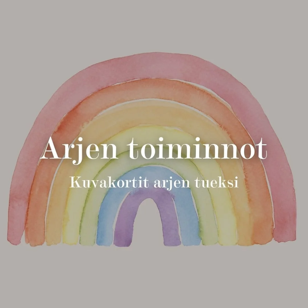 Arjen toiminnot-kuvakortit (96 kuvakorttia arjen tueksi)