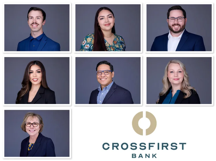 Professional team headshots for CrossFirst Bank office in Arizona