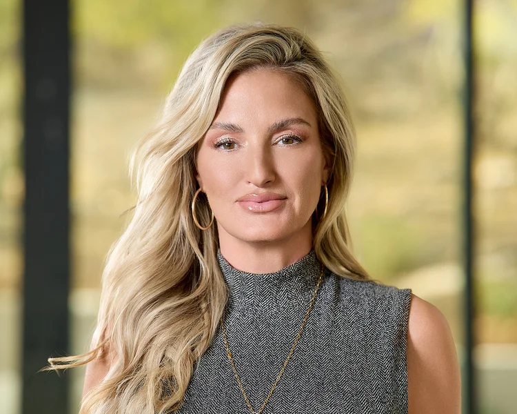 On-location professional headshot of a woman in Southern Arizona