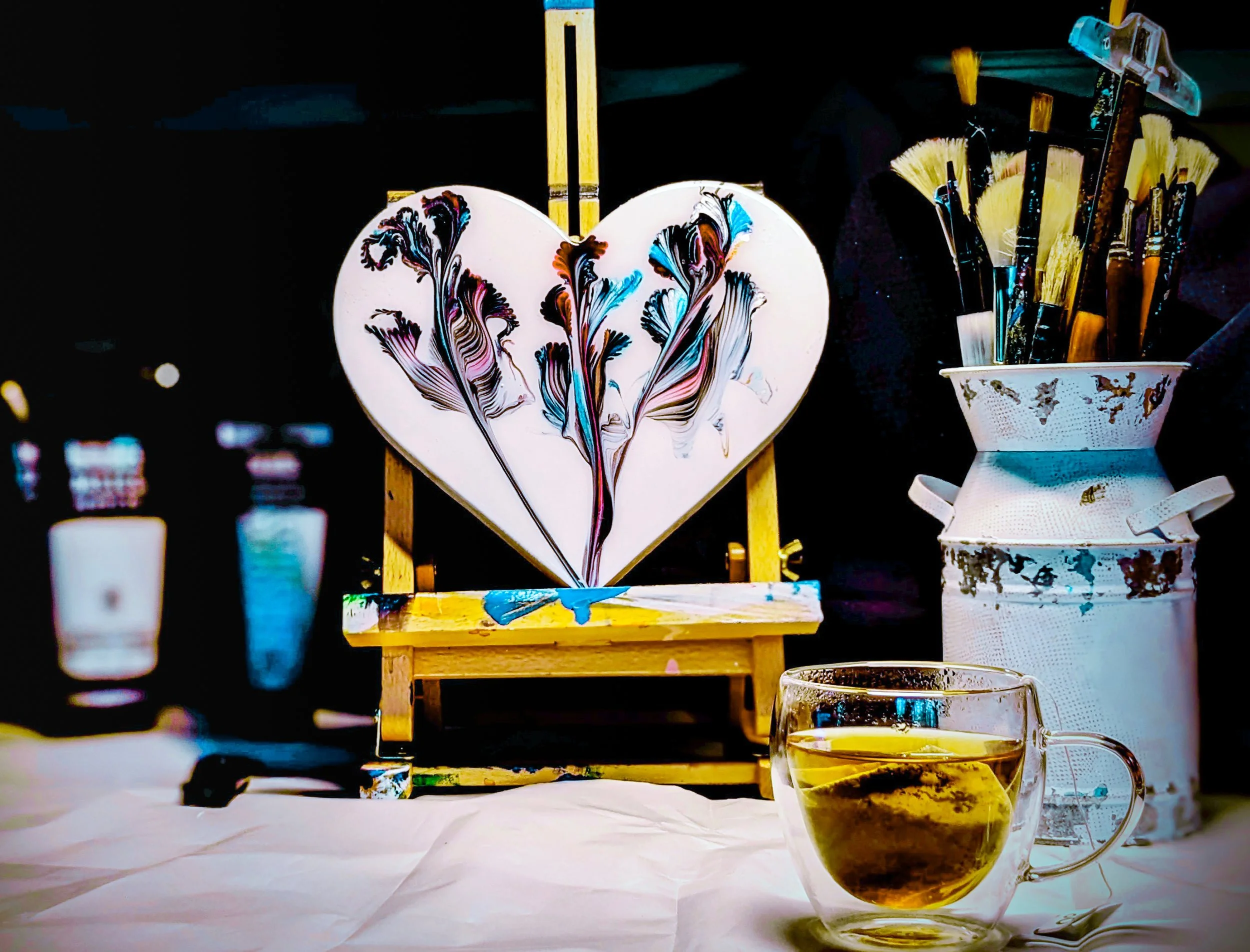 Heart Chain Pull Flower