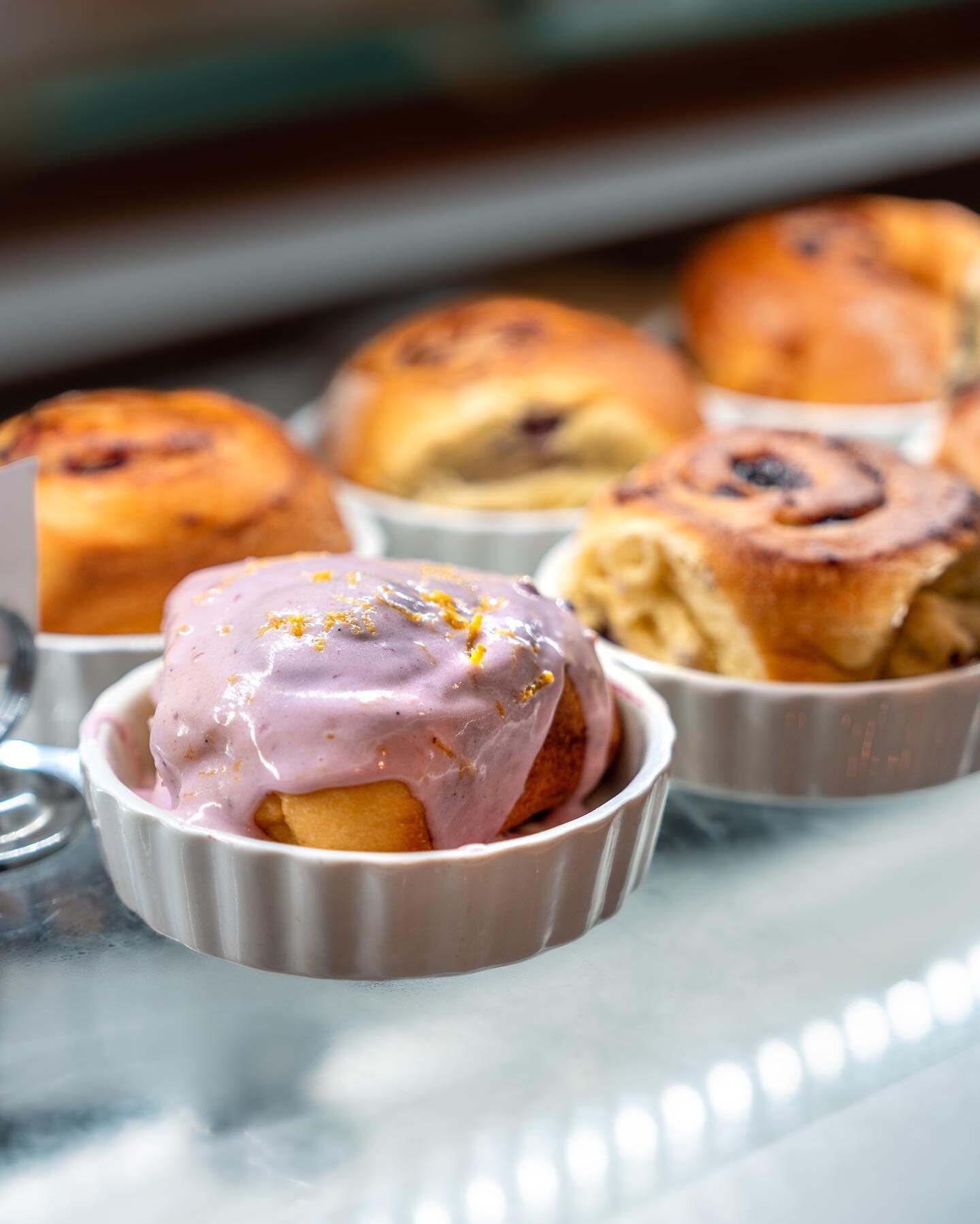 Our weekend cases always have something special! Stop by today to get yourself a seasonal Blueberry Roll. Fluffy and full of summer flavor, trust us, you won&rsquo;t want to miss it. 

Pictured: Blueberry Roll
A brioche roll with a sweet blueberry fi