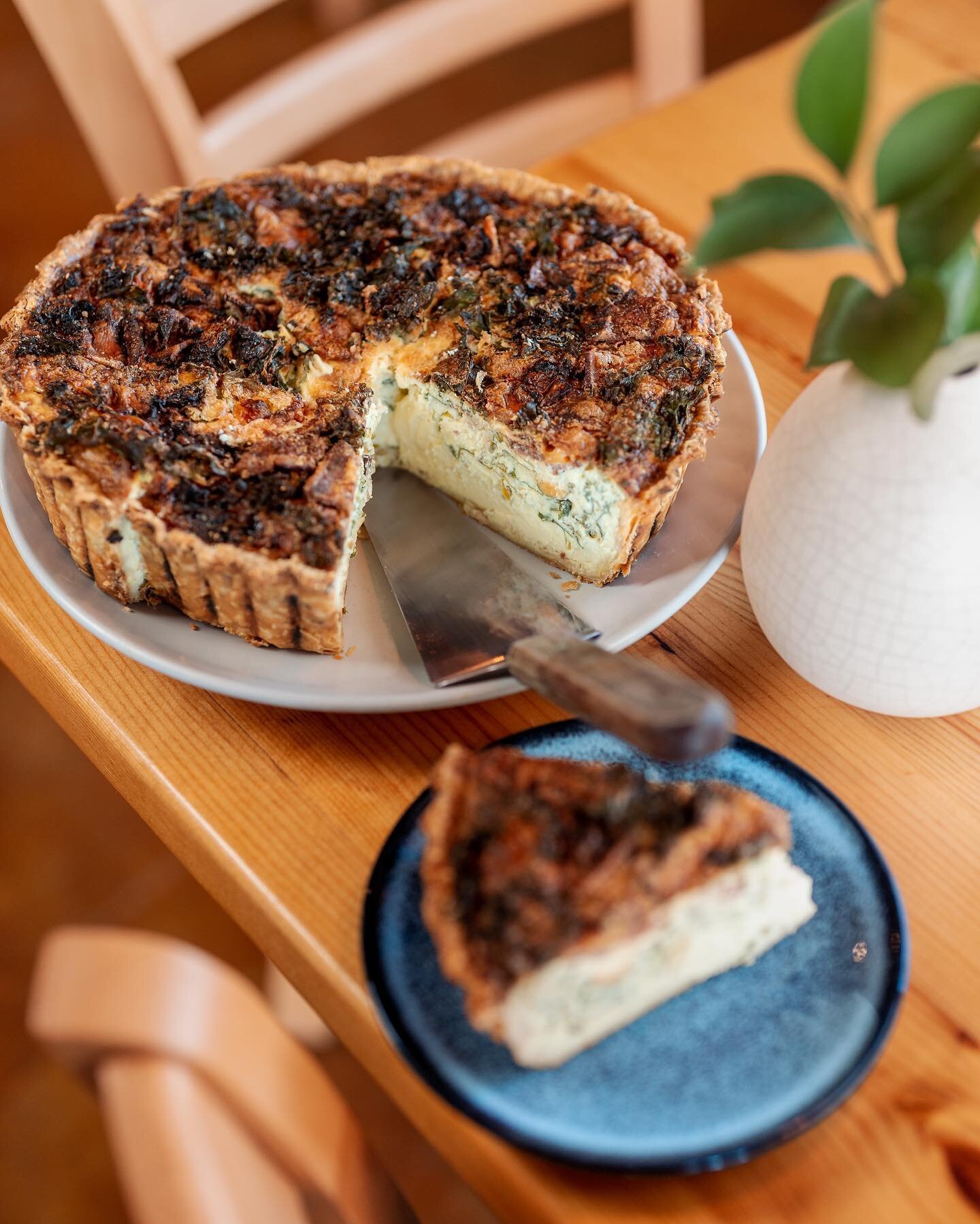 No better way to start the day than with our quiche! We&rsquo;ve been perfecting our quiche recipe, and it&rsquo;s better than ever.

We always have 2 two quiche options available at the counter, our Farm Quiche (vegetarian) and our Seasonal Quiche!

