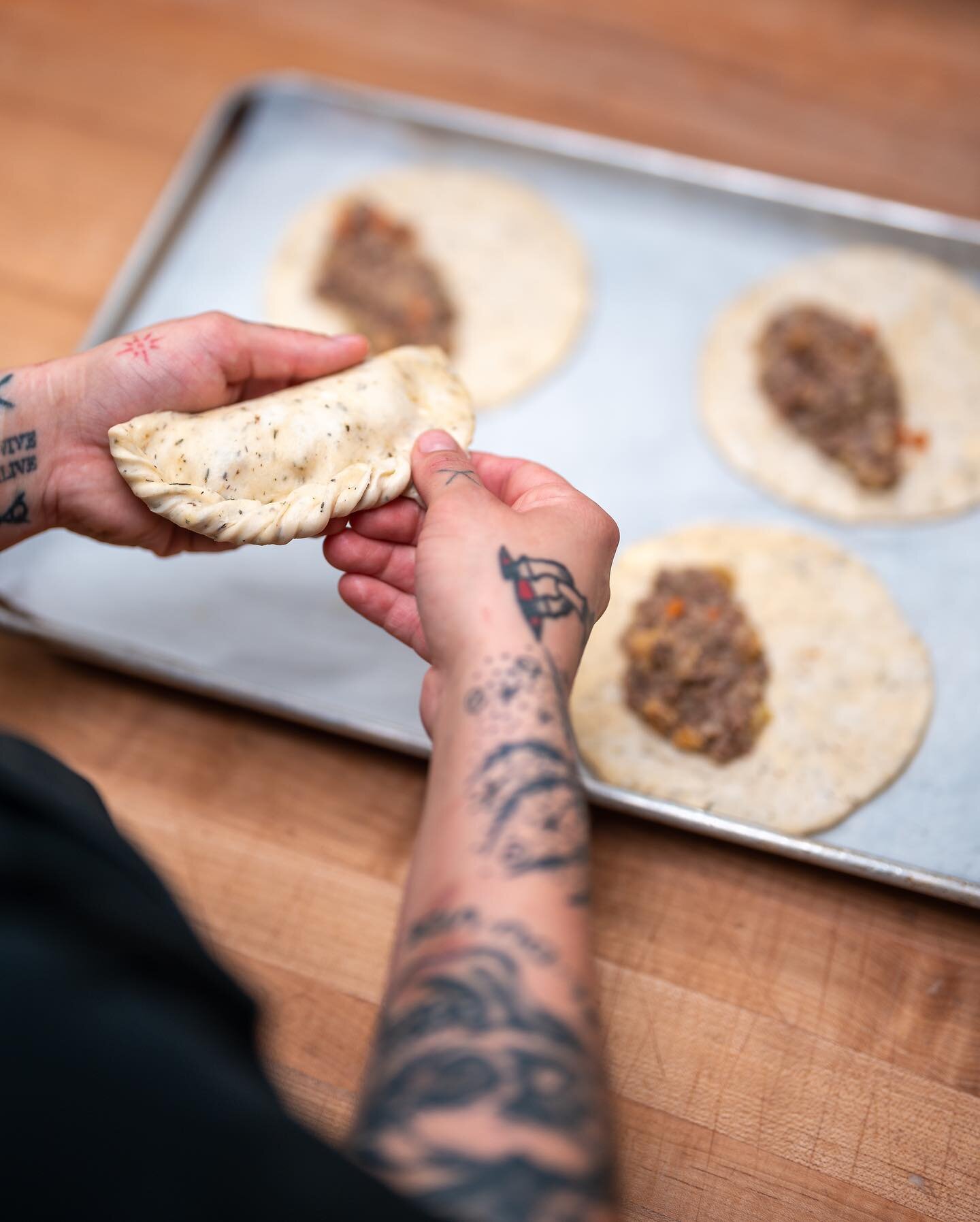 Hand Pies. We love them because they&rsquo;re the perfect meal or snack any time of day. We always have our Guinness Beef hand Pies AND a seasonal Vegetable Hand Pie available in our cases. Make sure to ask about our current seasonal feature when you