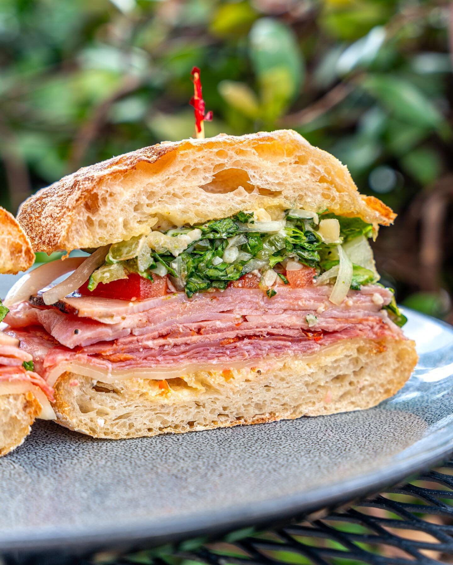 We look forward to getting the weekend started with everyone. See you tomorrow for lunch!

Pictured: Hawthorn Italian
Salami, capicola, black forest ham, provolone, pickled Italian sweet peppers, shredded lettuce, shaved sweet onion, tomato, aioli, p