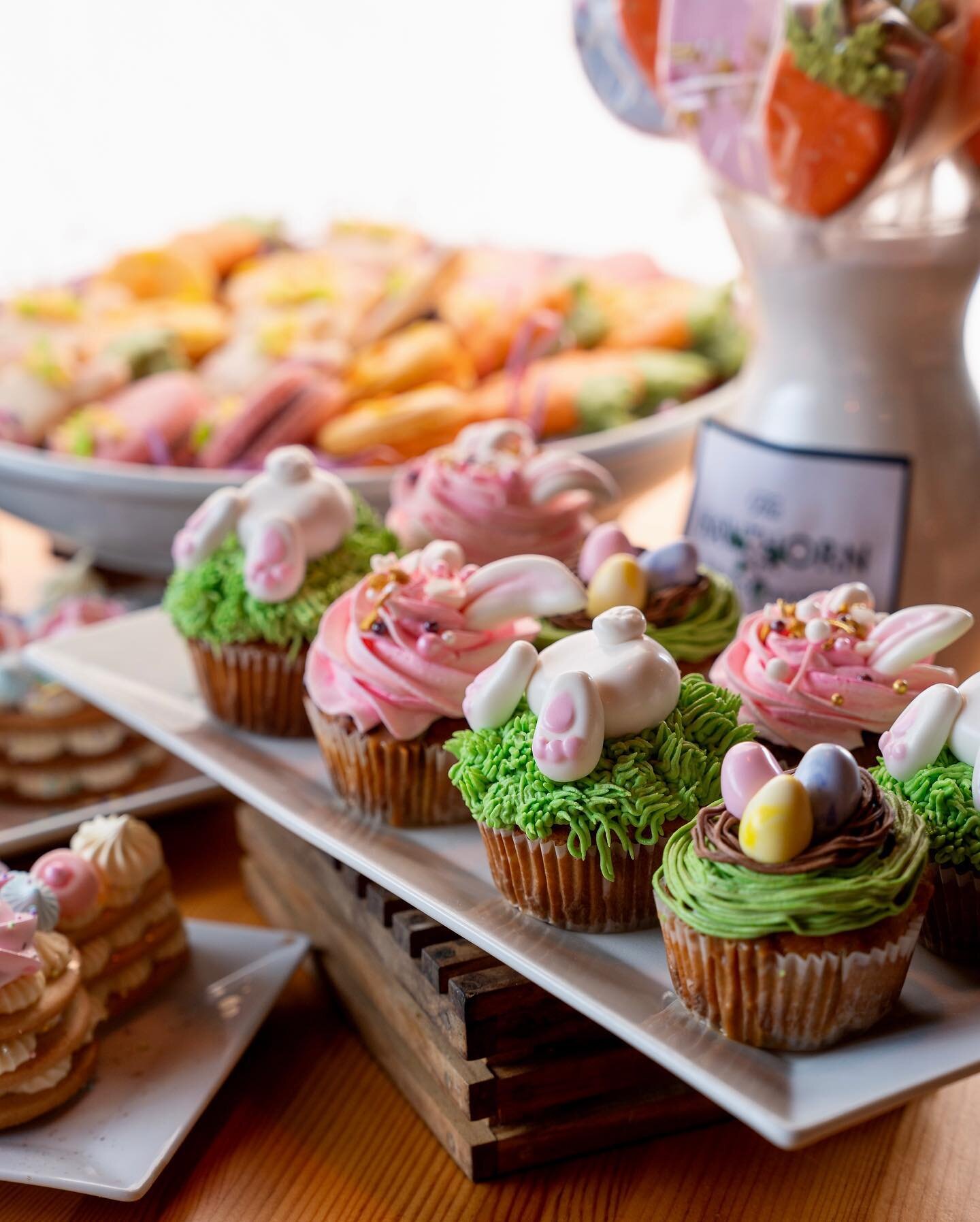 Starting today until Sunday, our cases are filled with new Easter Treats! You don&rsquo;t want to miss out on these delicious Cupcakes, Cookie Stacks, and Macarons. Stop by and try all of these amazing creations from our incredibly talented Pastry Ch