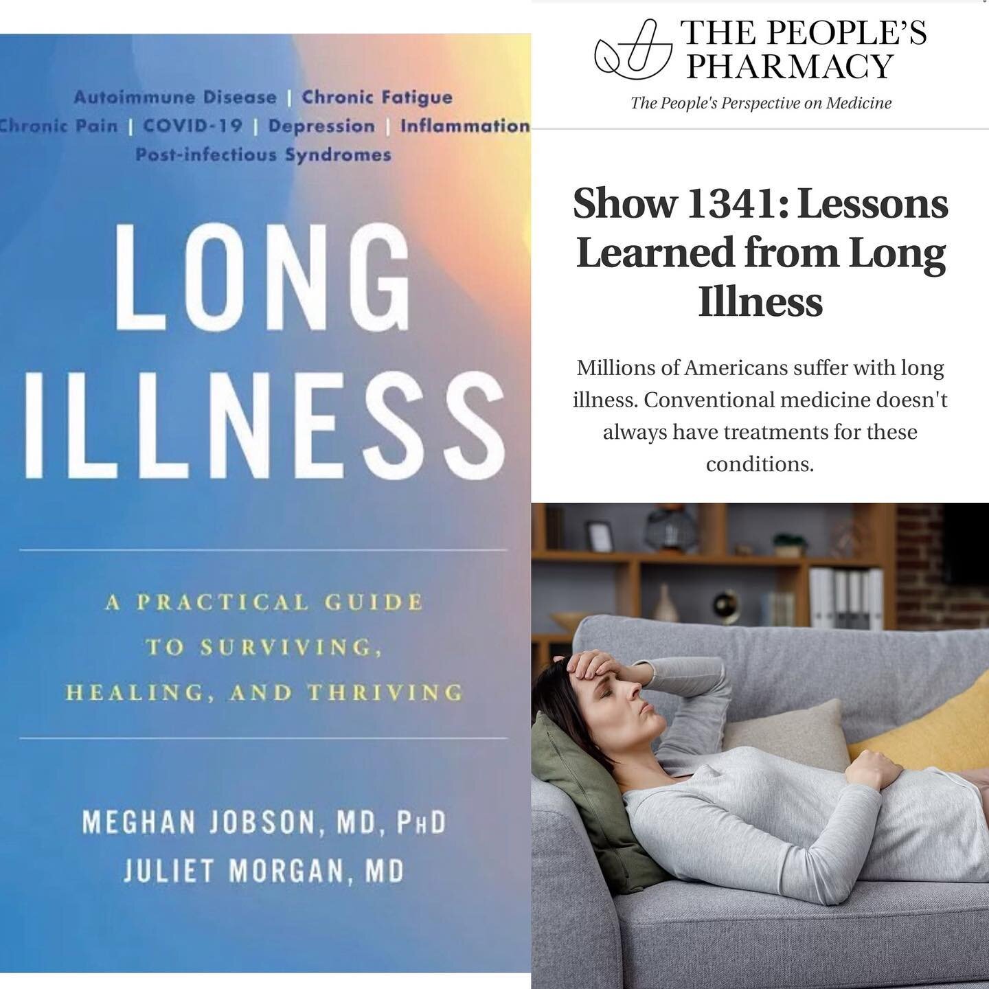 Many thanks to Joe and Terry Graedon for having me on the The People&rsquo;s Pharmacy to talk about our new book, Long Illness. Growing up and living a lot of my life in North Carolina, I've heard their voices on the radio for as long as I can rememb