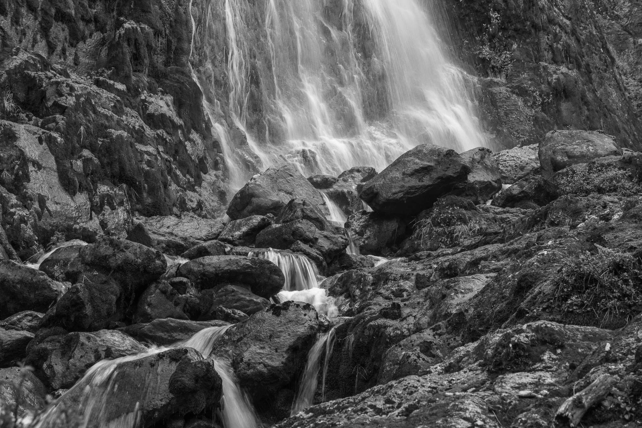 Waterfall on the Rocks