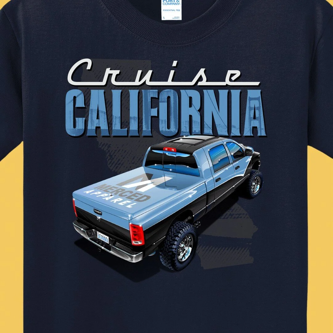 Cruise Cali Truckin' by Merced Apparel.
Coming soon!