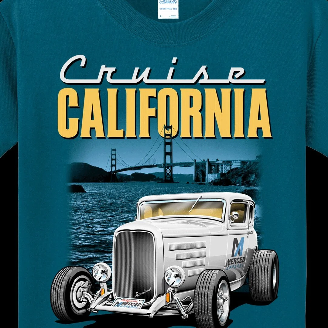 Covering the Golden Gate with a nice '32 by Merced Apparel.

Online store opening soon!