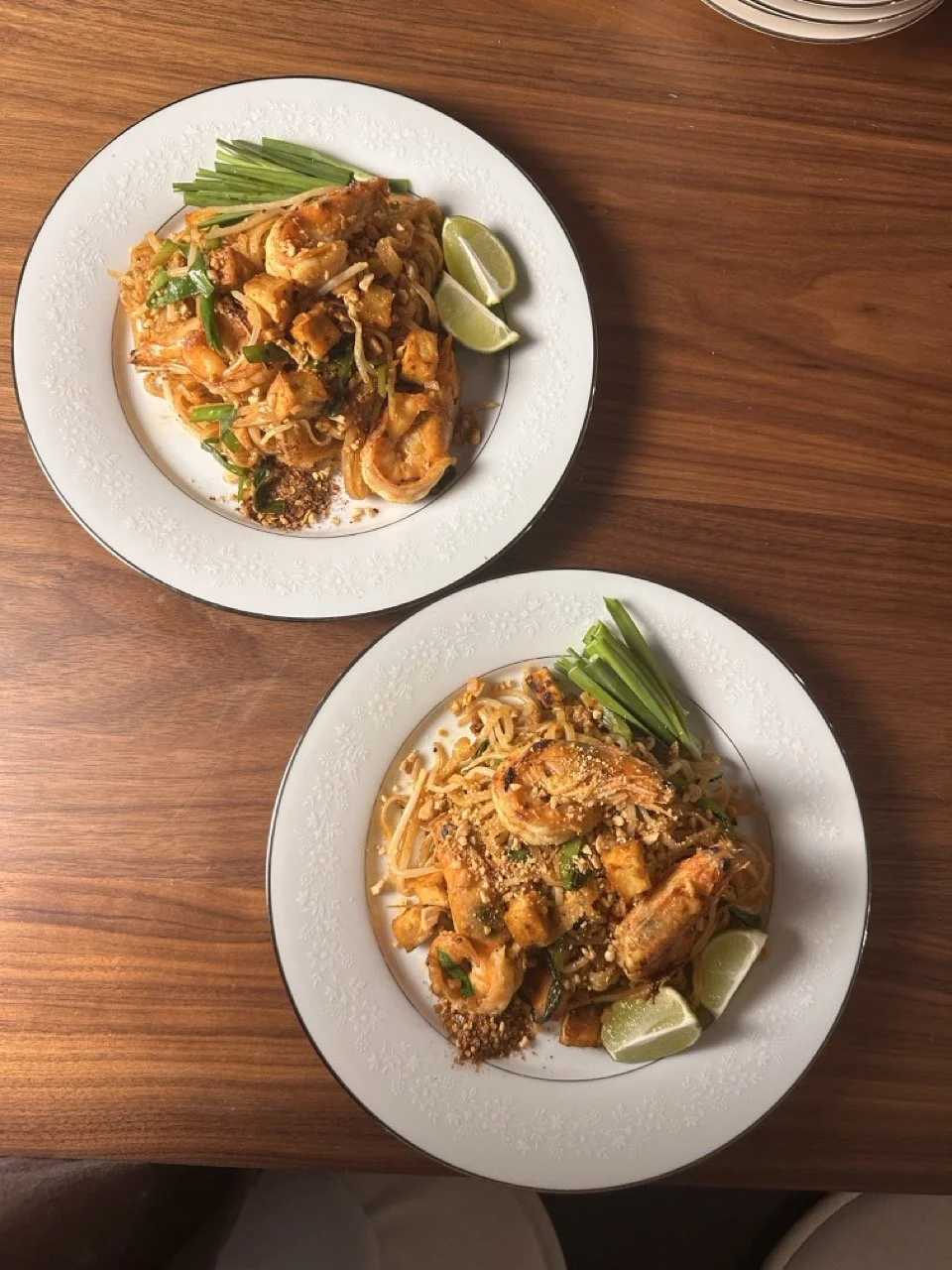 Pad Thai Goong Sod (fresh shrimp Pad Thai)