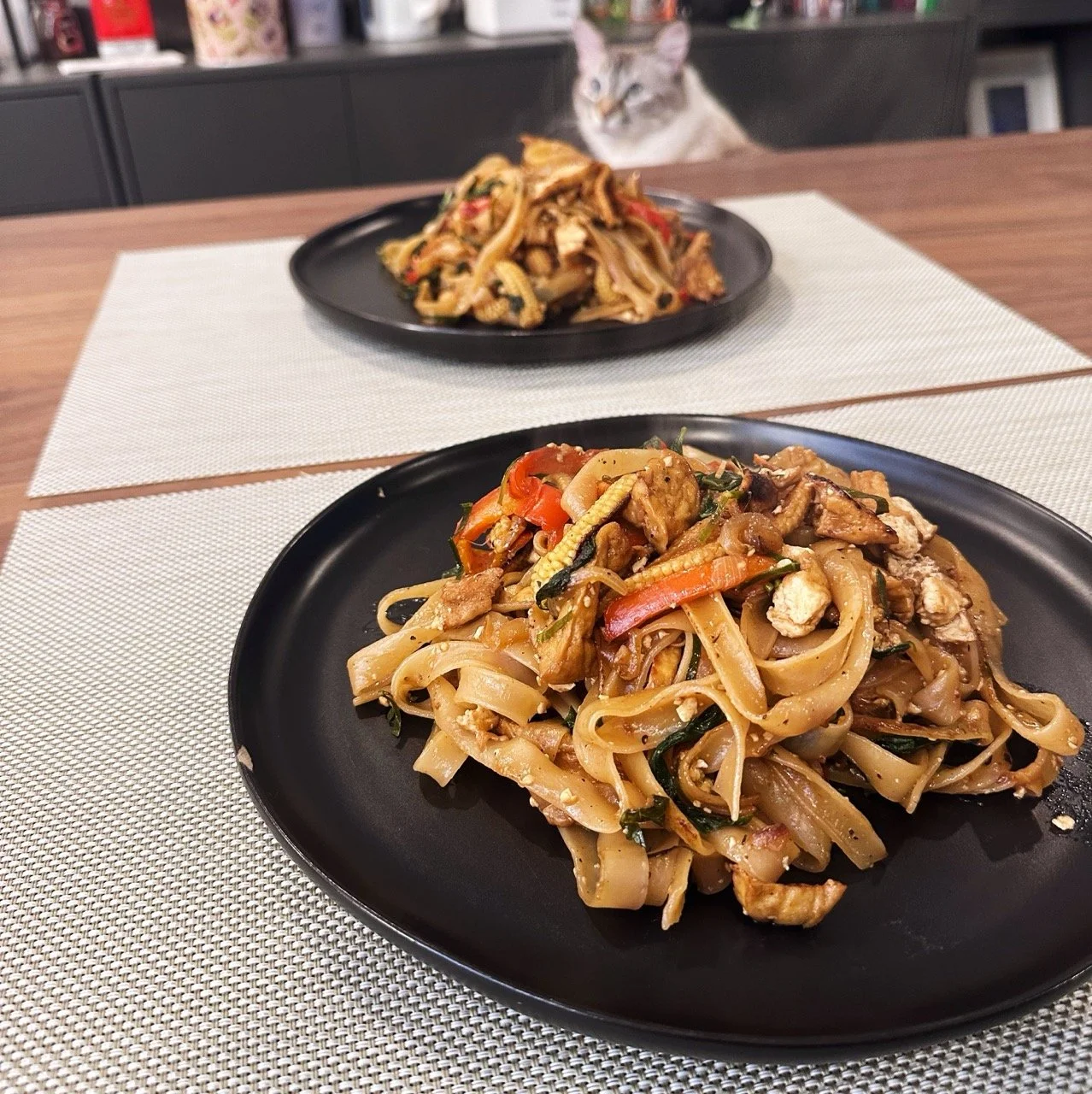 Vegan Pad Khee Mao (Drunken noodles)