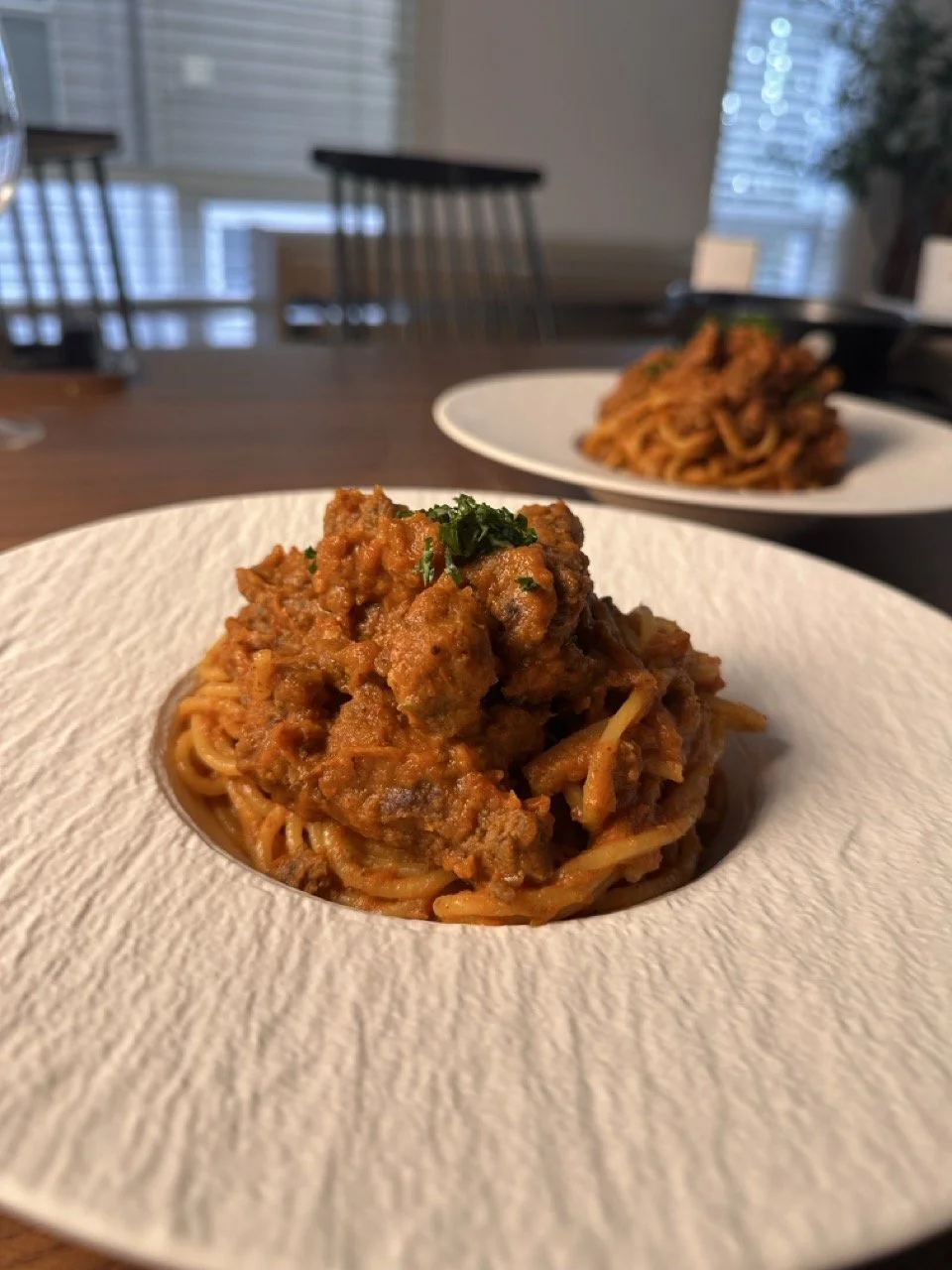 Chunky Ragu spaghetti