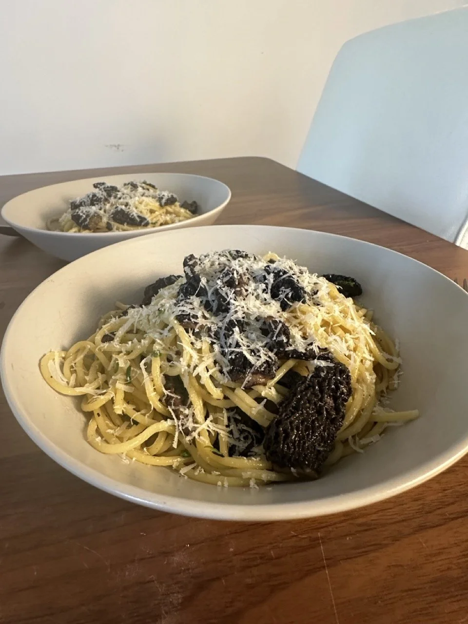 Morel pasta