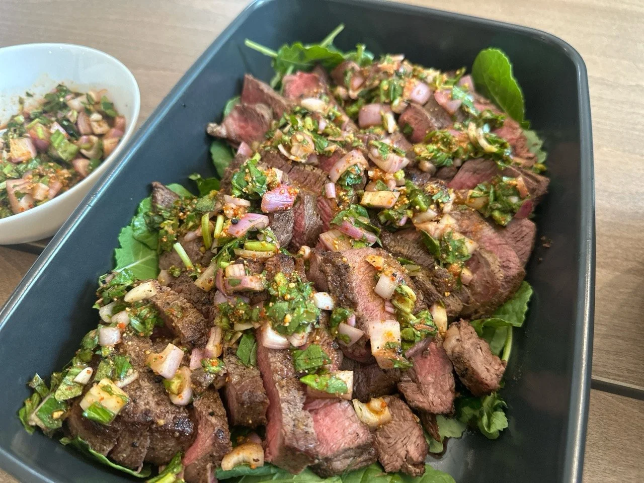 Beef Nam Tok (Lao spicy beef salad)