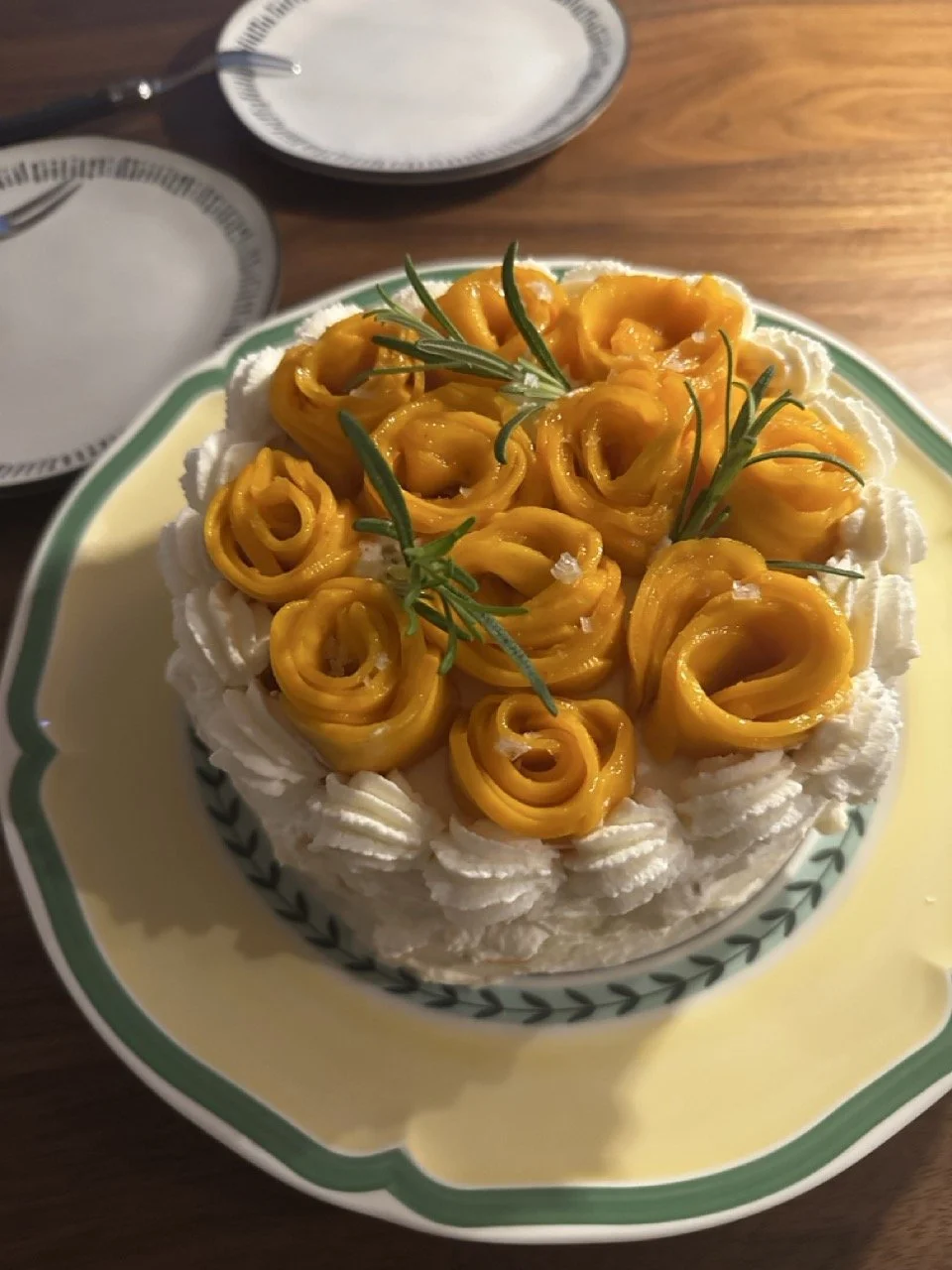 Mango coconut cream cake