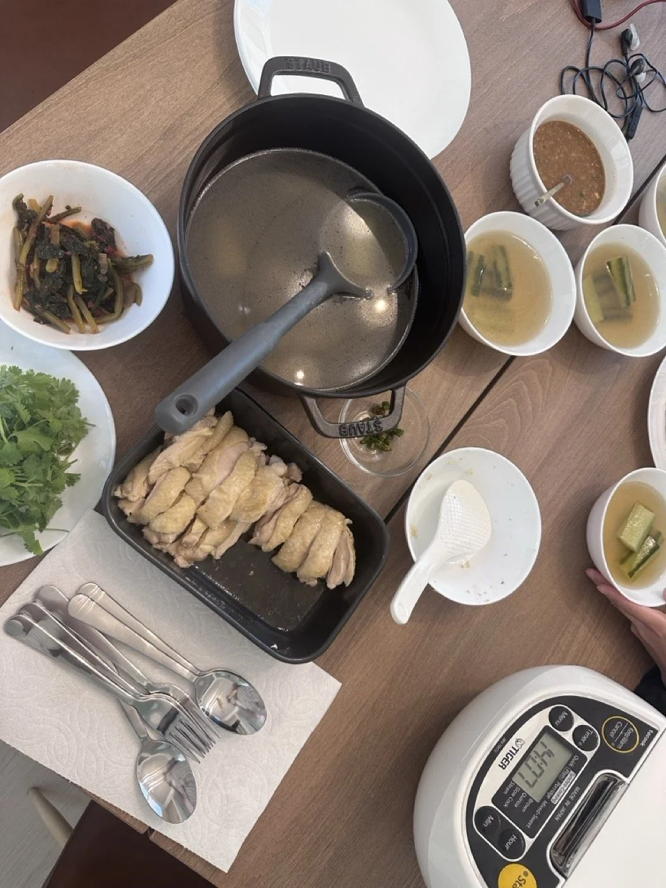 Chicken rice night for client