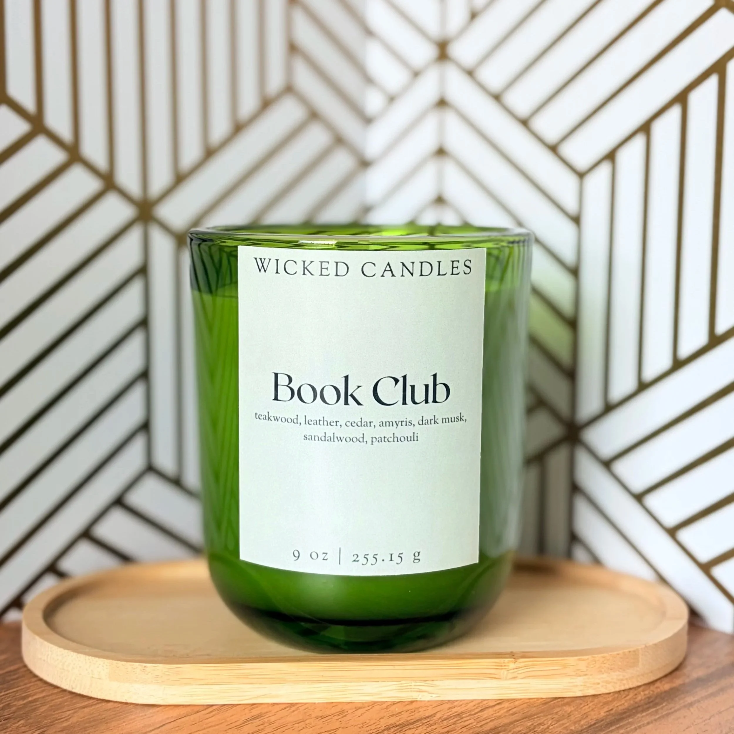 old book scented candle