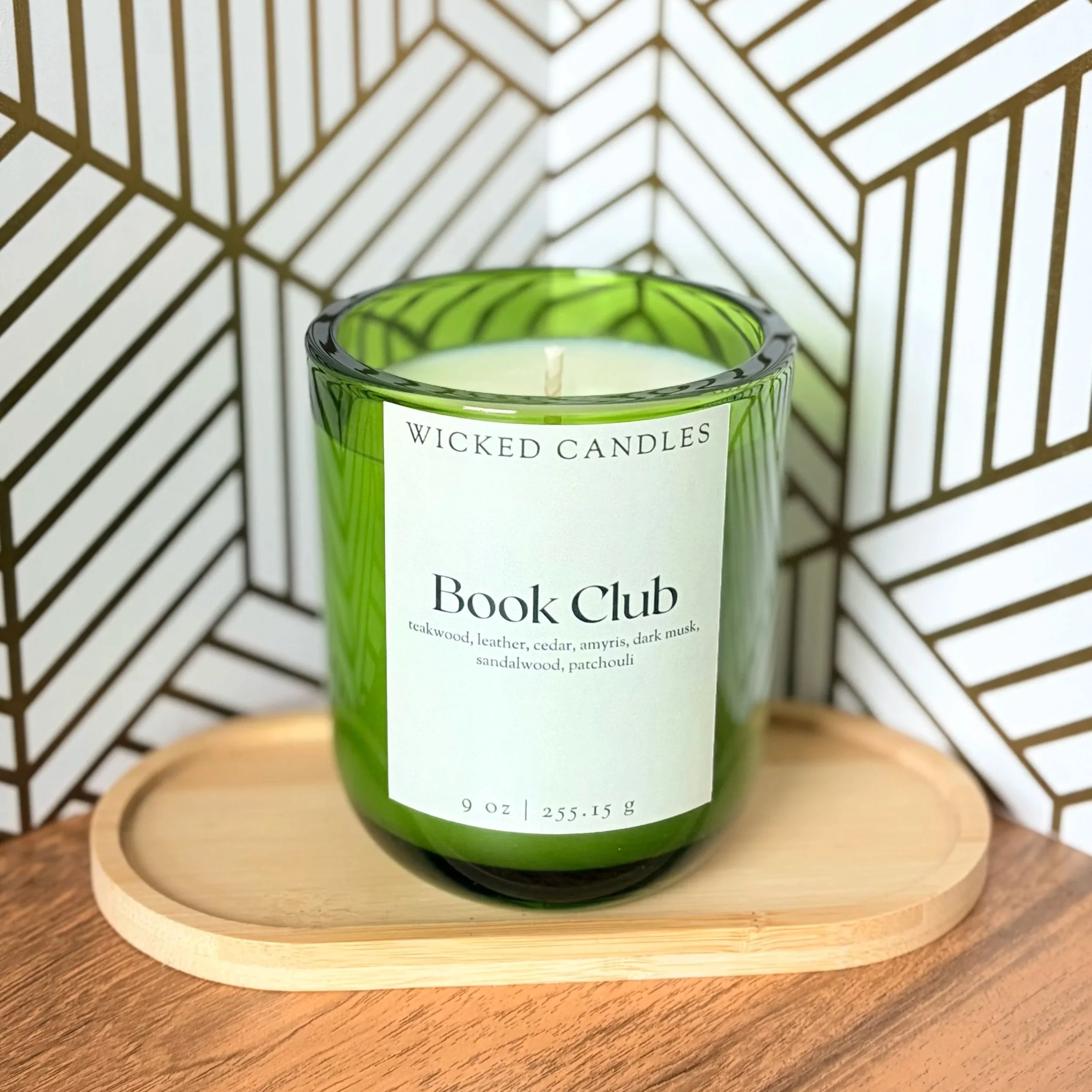 old book scented candle