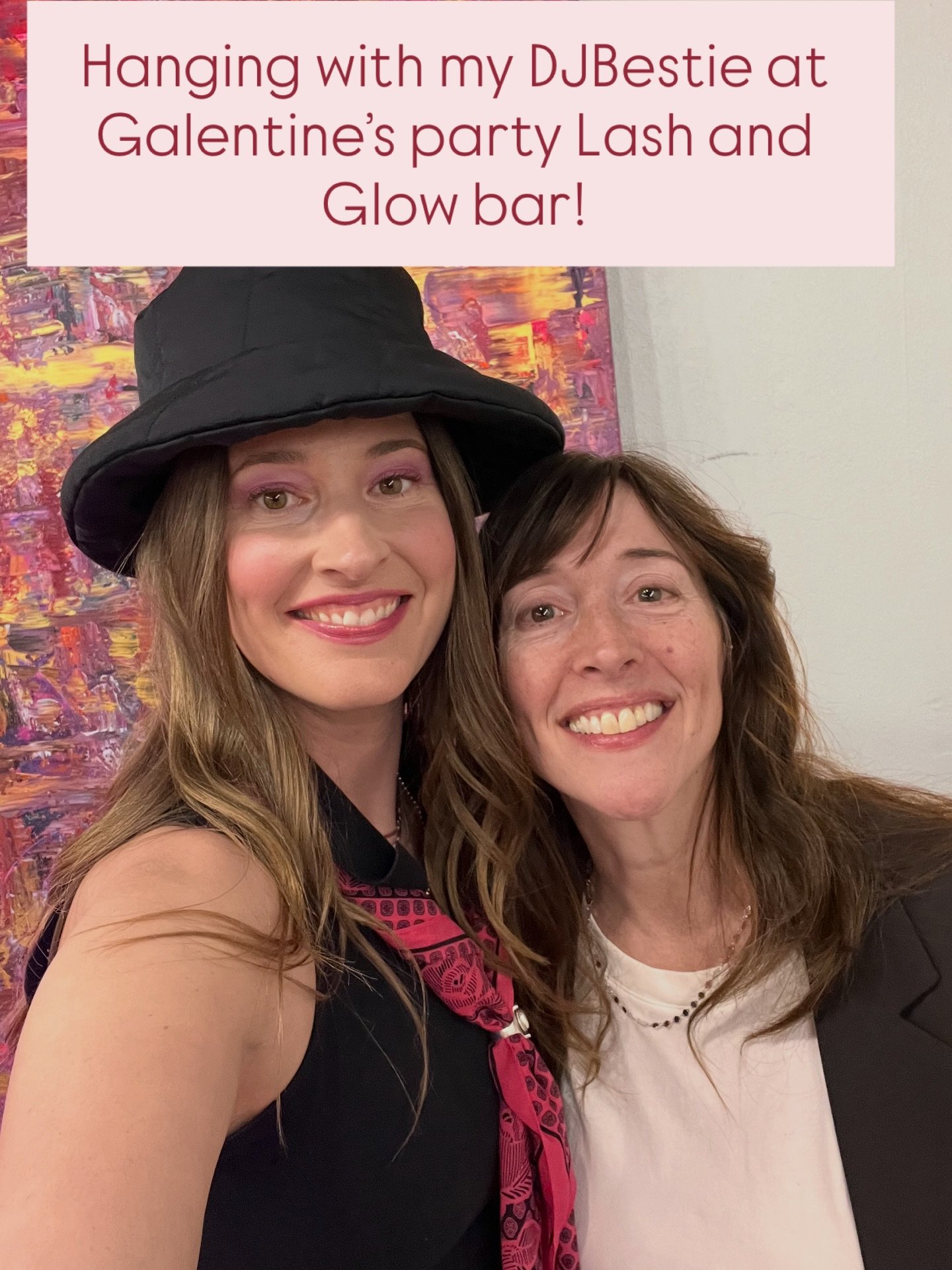 Having a good time at Lash and Glow bar dancing it up with @djbestiebest !and living my new BLAIN nexklace by @badgalbr1br1 - thanks Brianna!