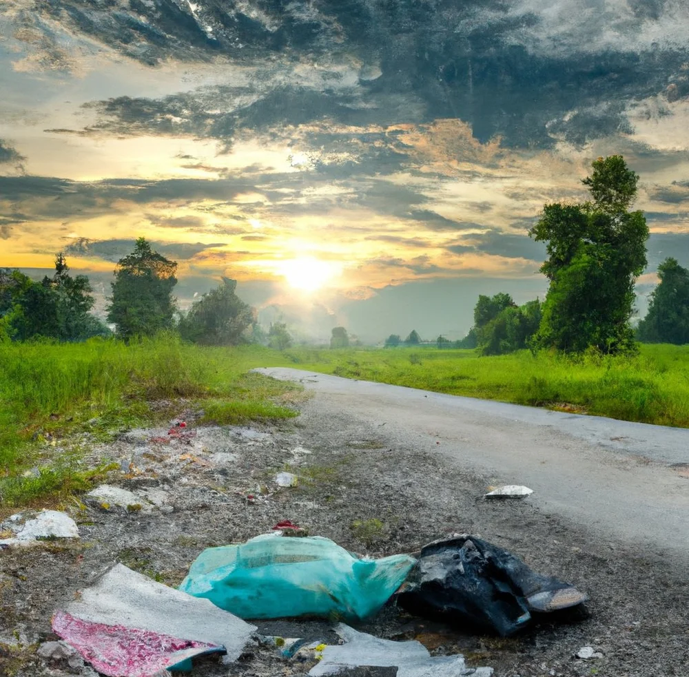 DALL%C2%B7E+2023-12-30+11.53.26+-+Discarded+litter+in+green+nature+and+roadside+with+warming+hot+sky+in+background.jpg