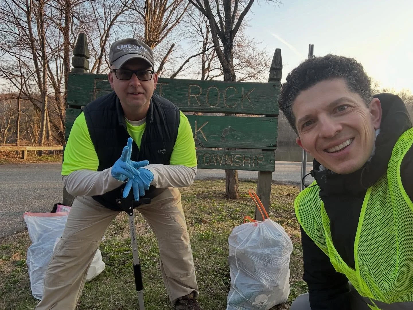 Early morning cleanup at Flat Rock Park - Schuylkill River
