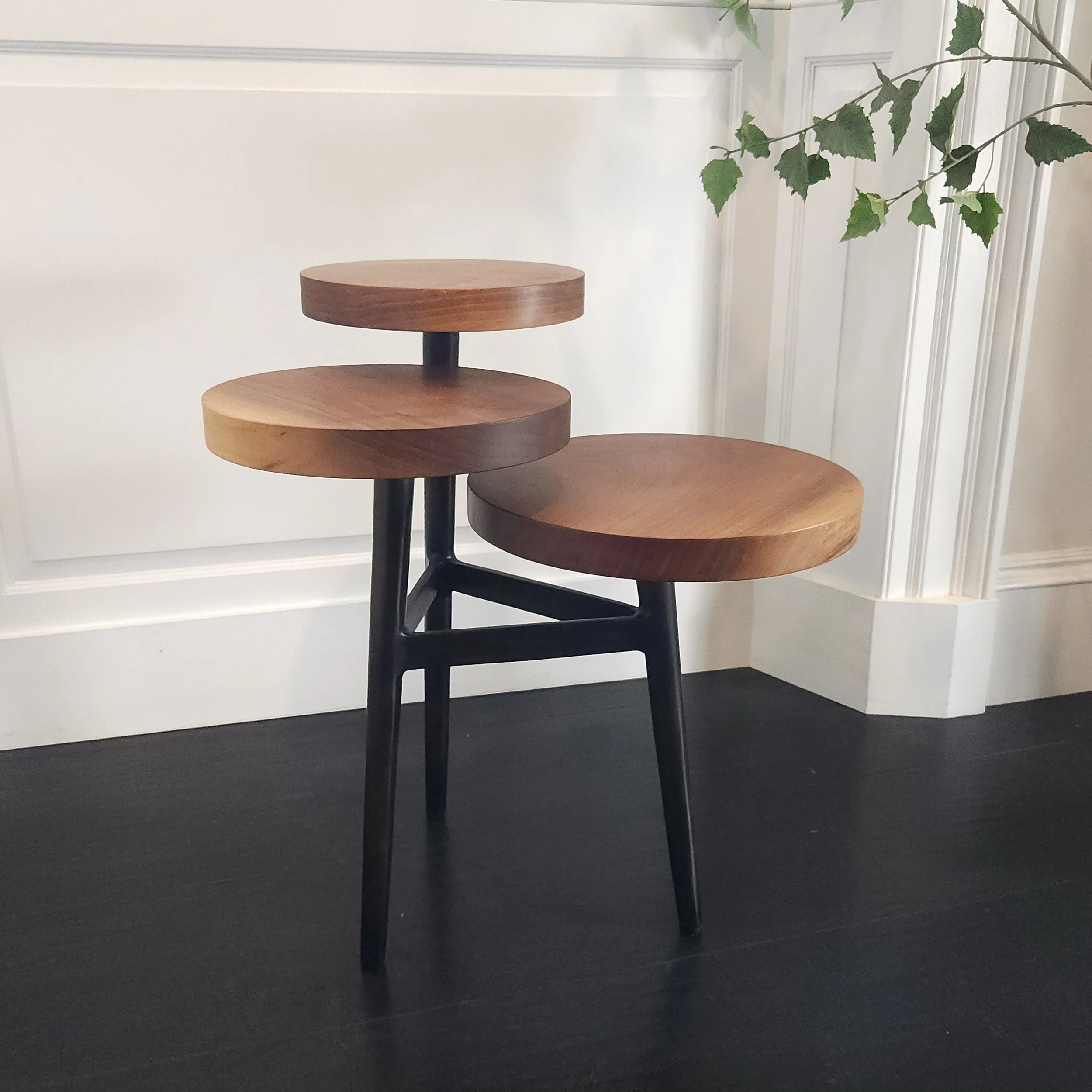 Tripod Side Table | Black Walnut
