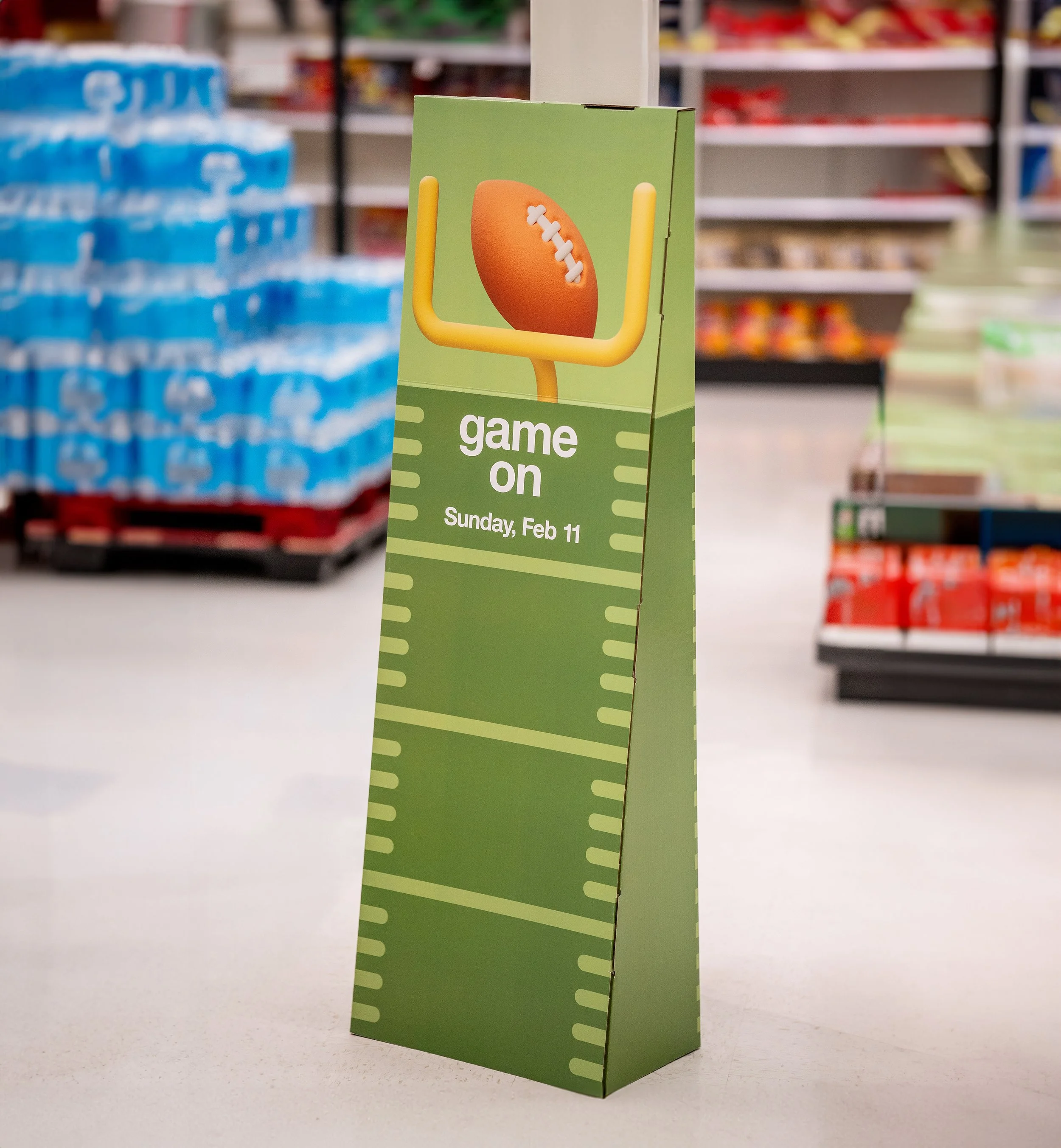 Target Signage Photo of Target Store with Football Ball and Goal for Game’s Day by Noah Camp