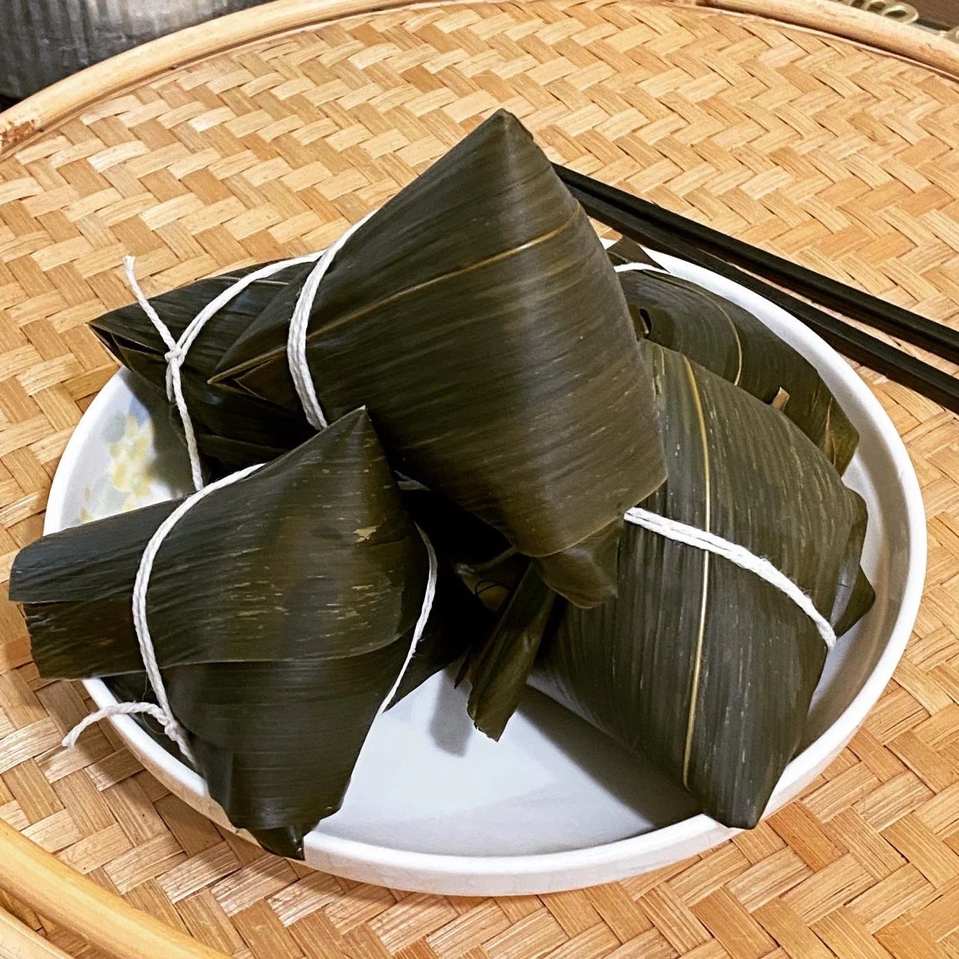 Sticky Rice Pork Dumpling  in Bamboo Leaves