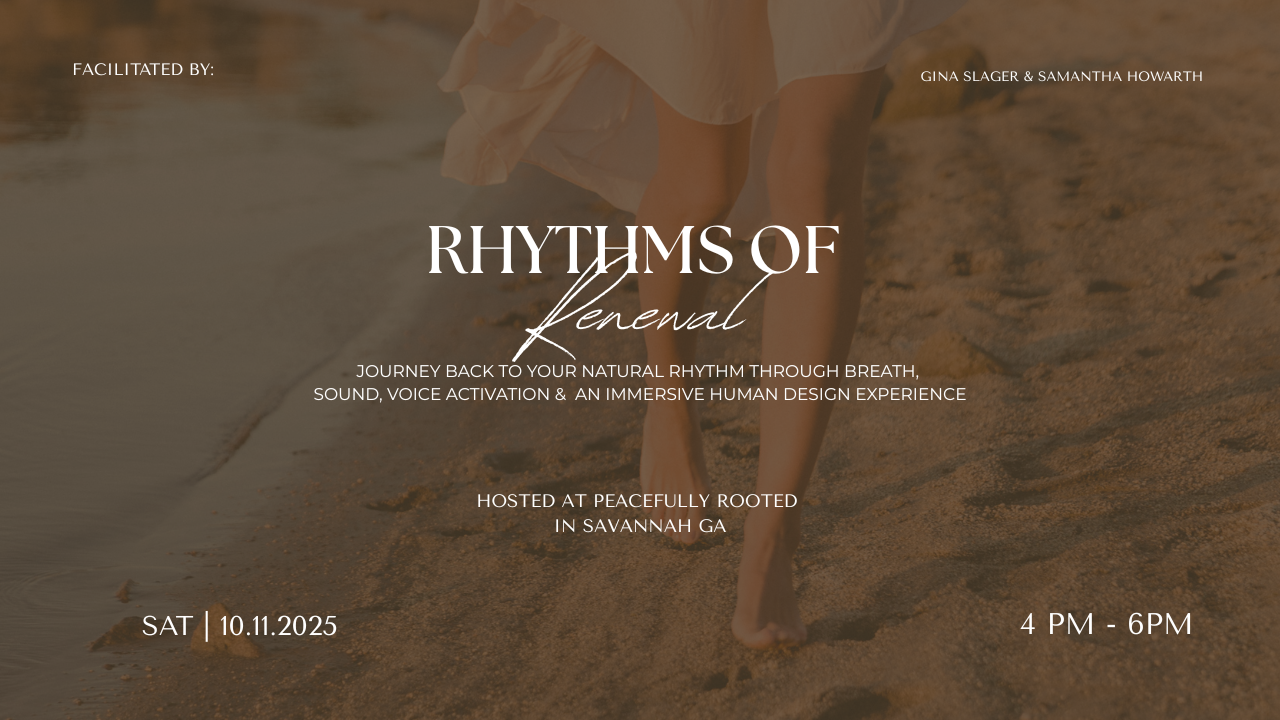 Rhythms of Renewal