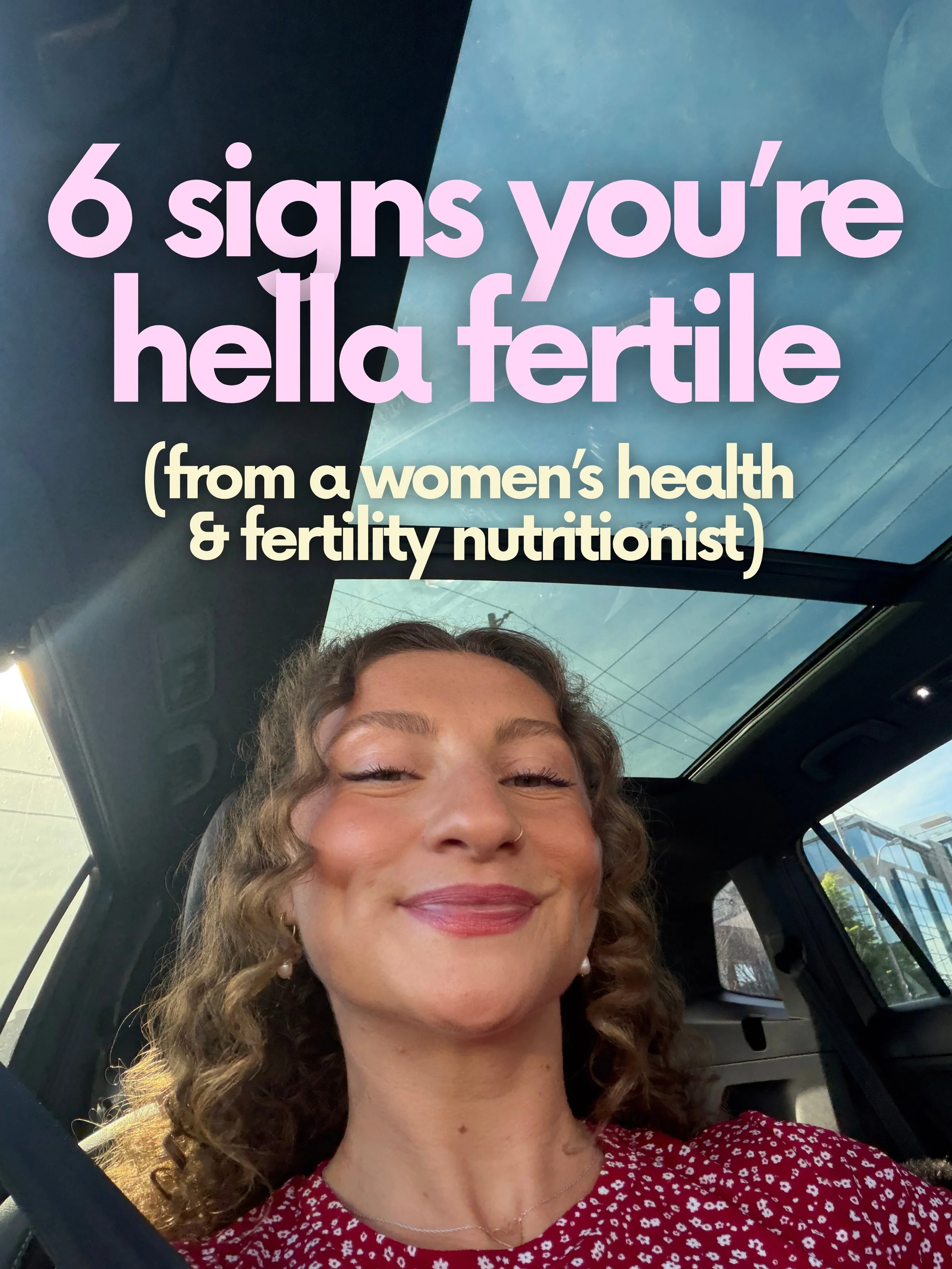 Sooooo you fertile or what?? 😏

There are a ton of things that impact our ability to get pregnant, but your cycle, period and symptoms are the best and easiest place to start!!

In general, we want:
✔️ Ovulation every cycle
✔️ Periods about a month 