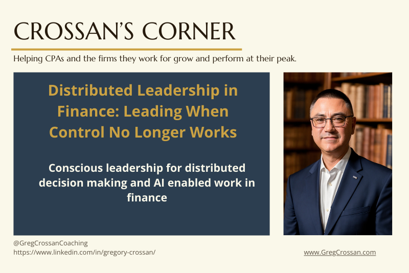 Distributed Leadership in Finance: Leading When Control No Longer Works
