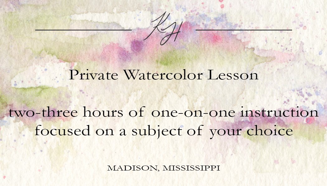 Private Watercolor Lesson