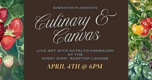 Announcing a very special collection release with @pacesettergallery and @sheraton_flowood

The chef at the Sheraton of Flowood will be creating culinary creations inspired by the garden and the abundance of harvest. This event includes a buffet and 