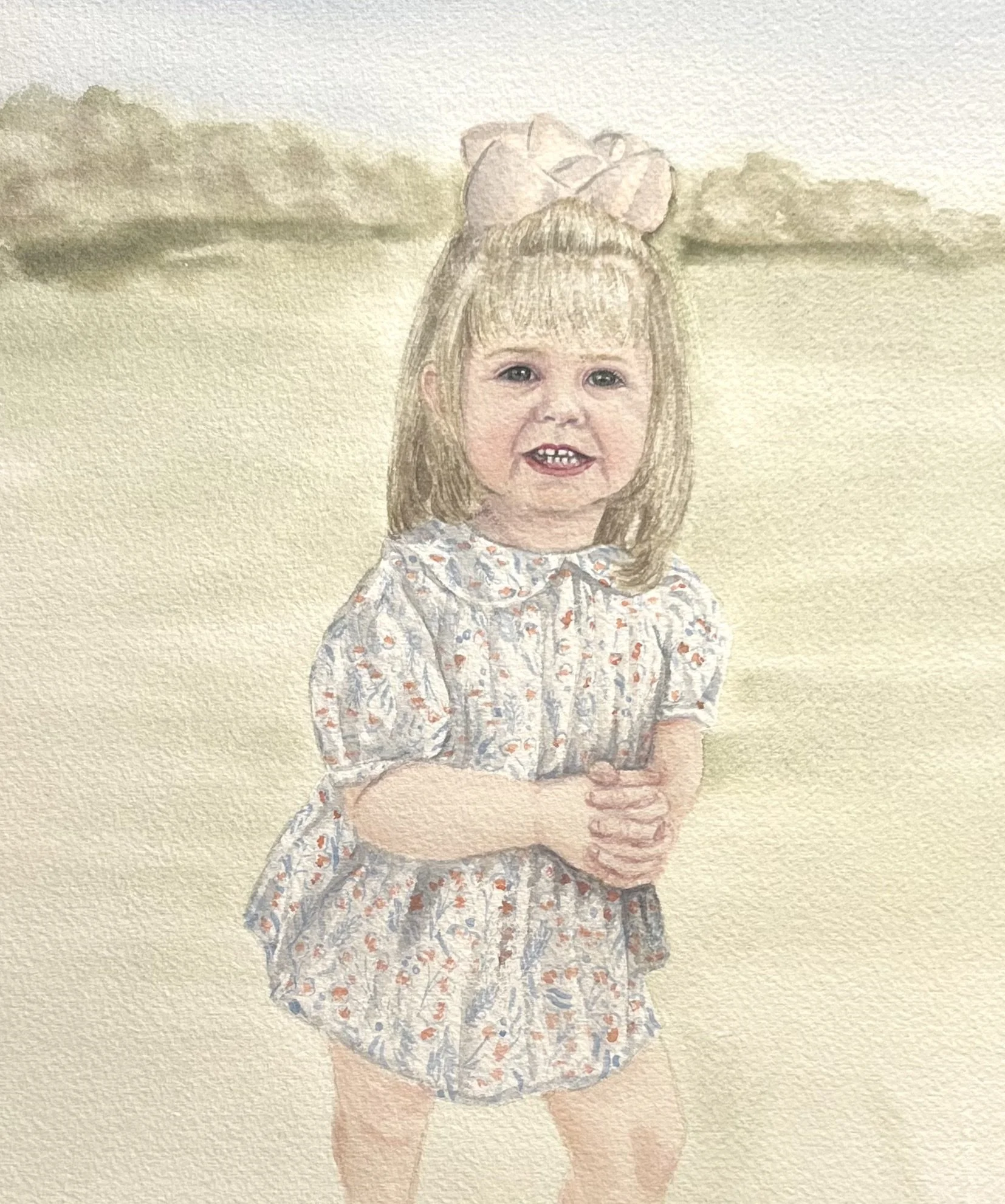 8x10 Single Subject Watercolor Commission