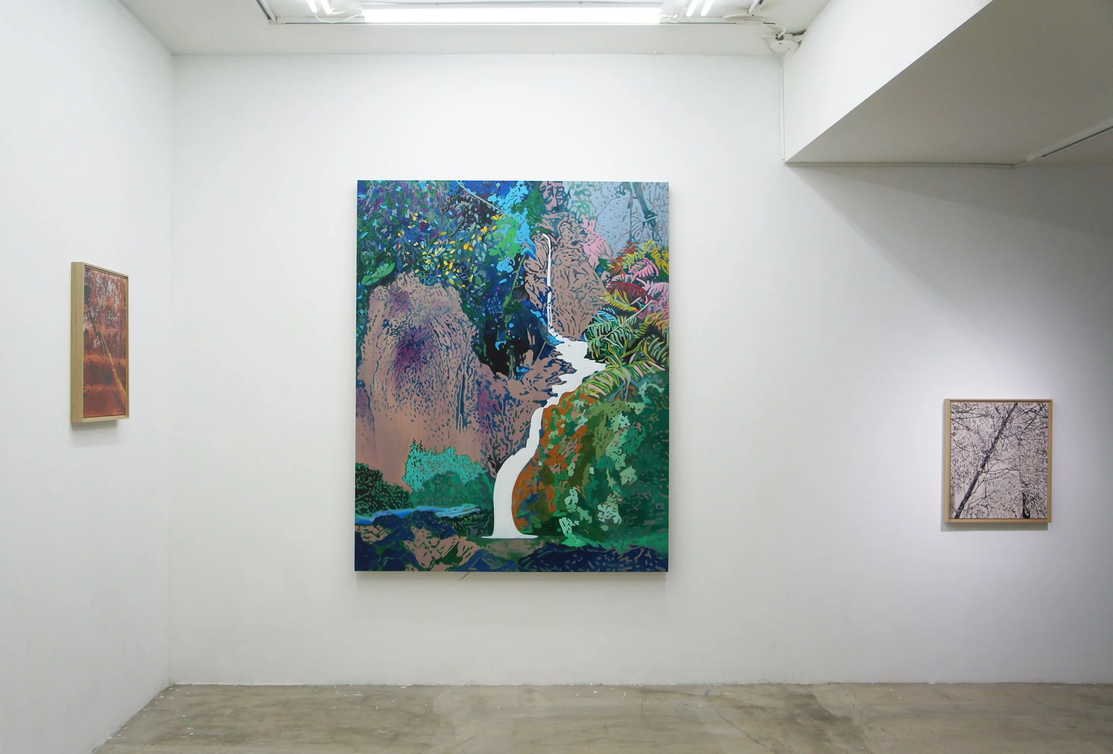  「粼粼 ：關於高雅婷的風景繪畫 」展覽實景 