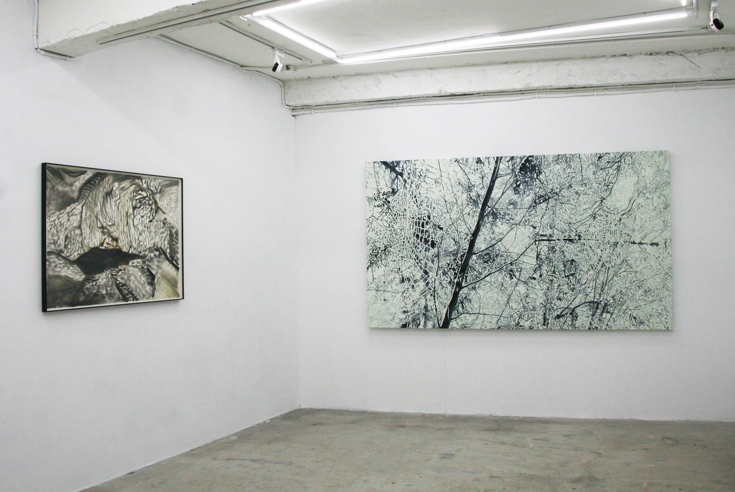  「粼粼 ：關於高雅婷的風景繪畫 」展覽實景 