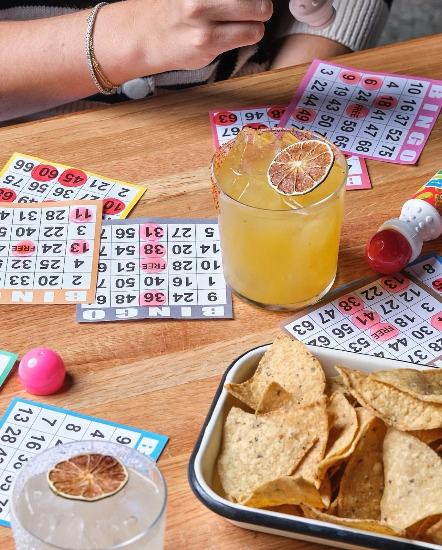 🌮 MARCH BINGO DATES ☘️

Monday, March 9th &amp; Monday, March 23rd, starting promptly at 6pm!

Entry is $20 for 10 games, with prizes ranging from Streetlight Taco food and bar tabs to bottles of tequila &amp; more

To reserve your spot, please DM u