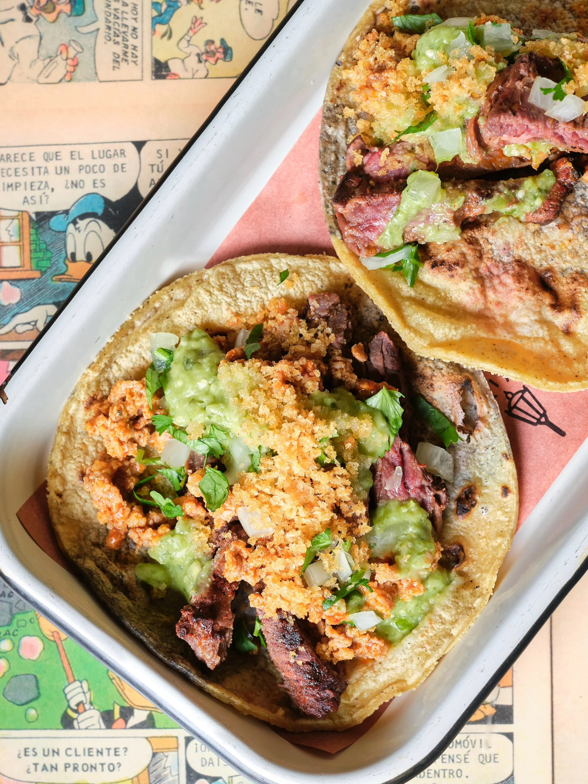 Bite into our Skirt Steak Campechano Tacos with grilled skirt steak, homemade chorizo, chicharron, cilantro, onion &amp; salsa borracha every Tuesday in May 🌮

And if you&rsquo;re doing Taco Tuesday right, there&rsquo;s a margarita pitcher involved 