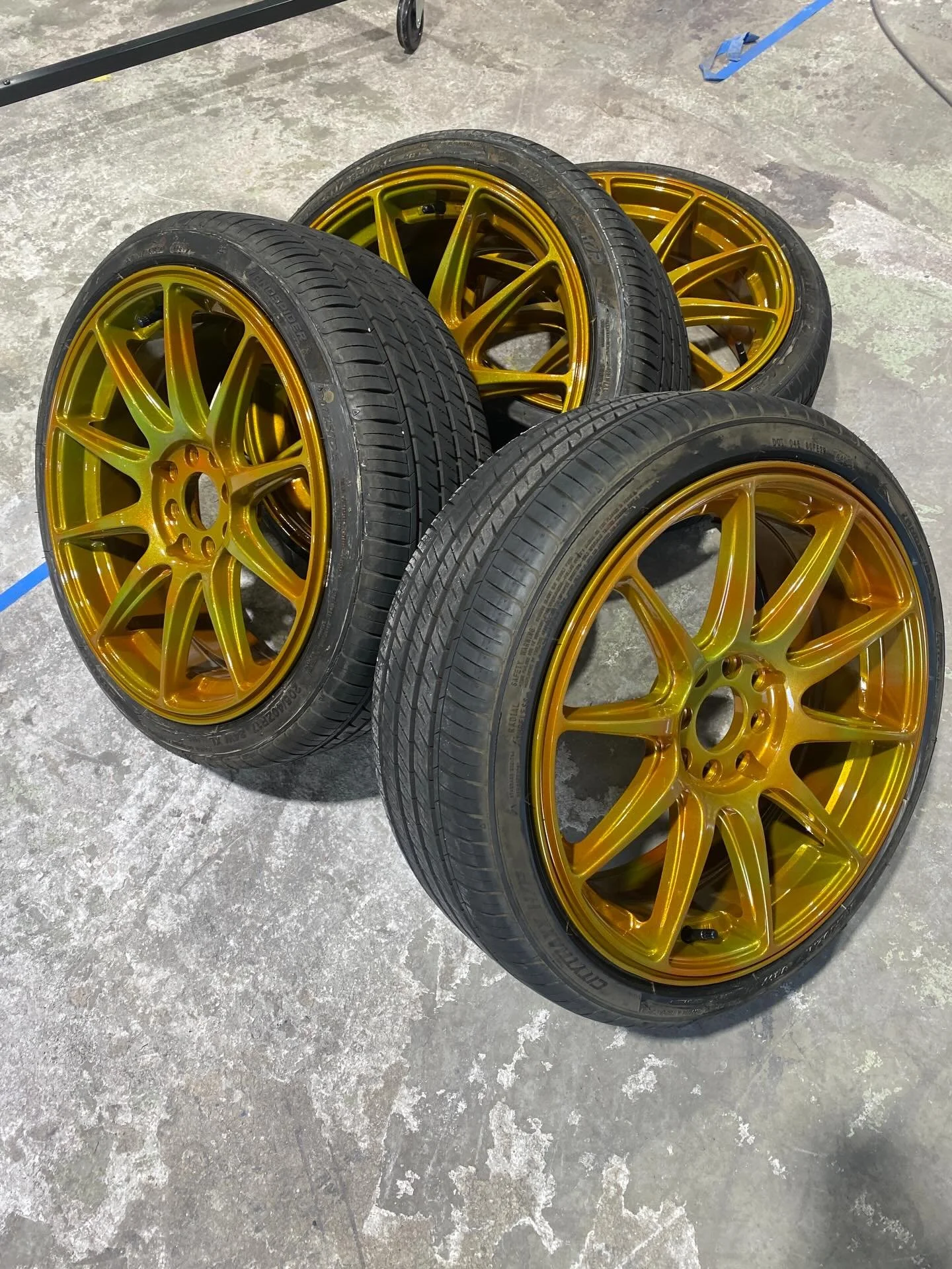 Another crazy color but this is one is for a del sol!
#honda #powdercoat #car #race #delsol