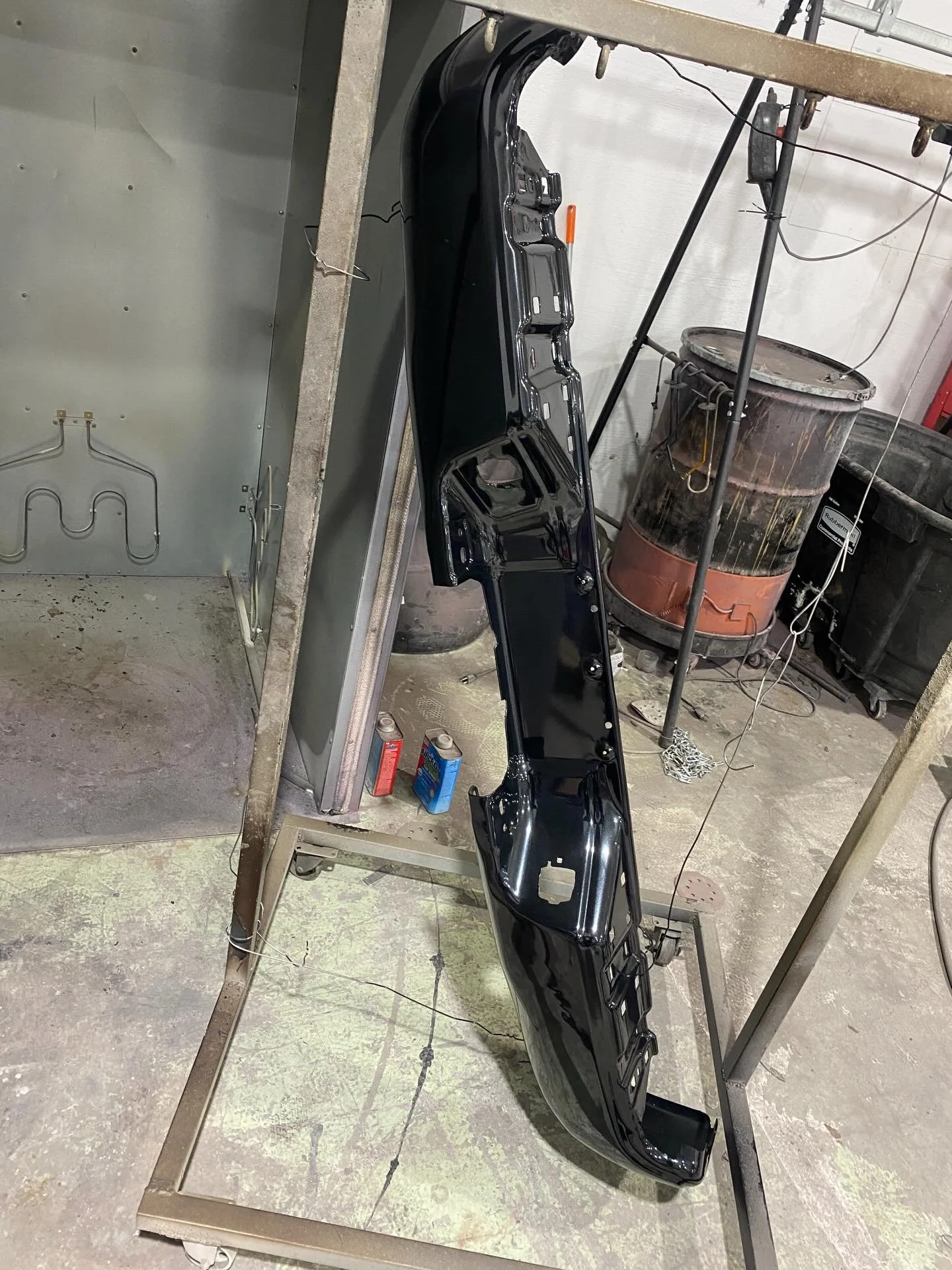 Whole bumper powder coated!
#powdercoat #car #popshopgarage #race #truck