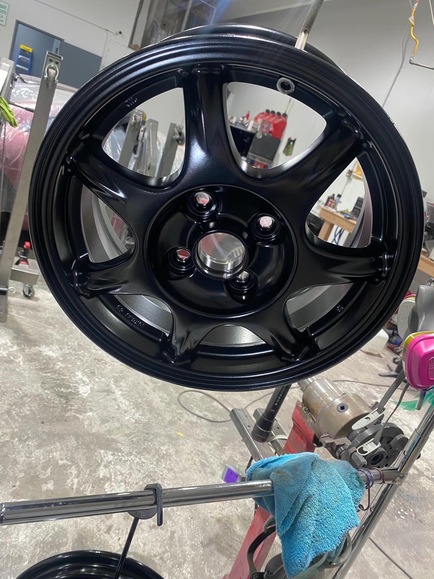 Simple. Clean. Timeless. 🔥

Set of Miata wheels finished in our custom black &mdash; deep, smooth, and built to last.

Sometimes less really is more.

Would you keep it classic black or go wild with color? 👇

📍 Colorado
📩 DM for powder coating &a
