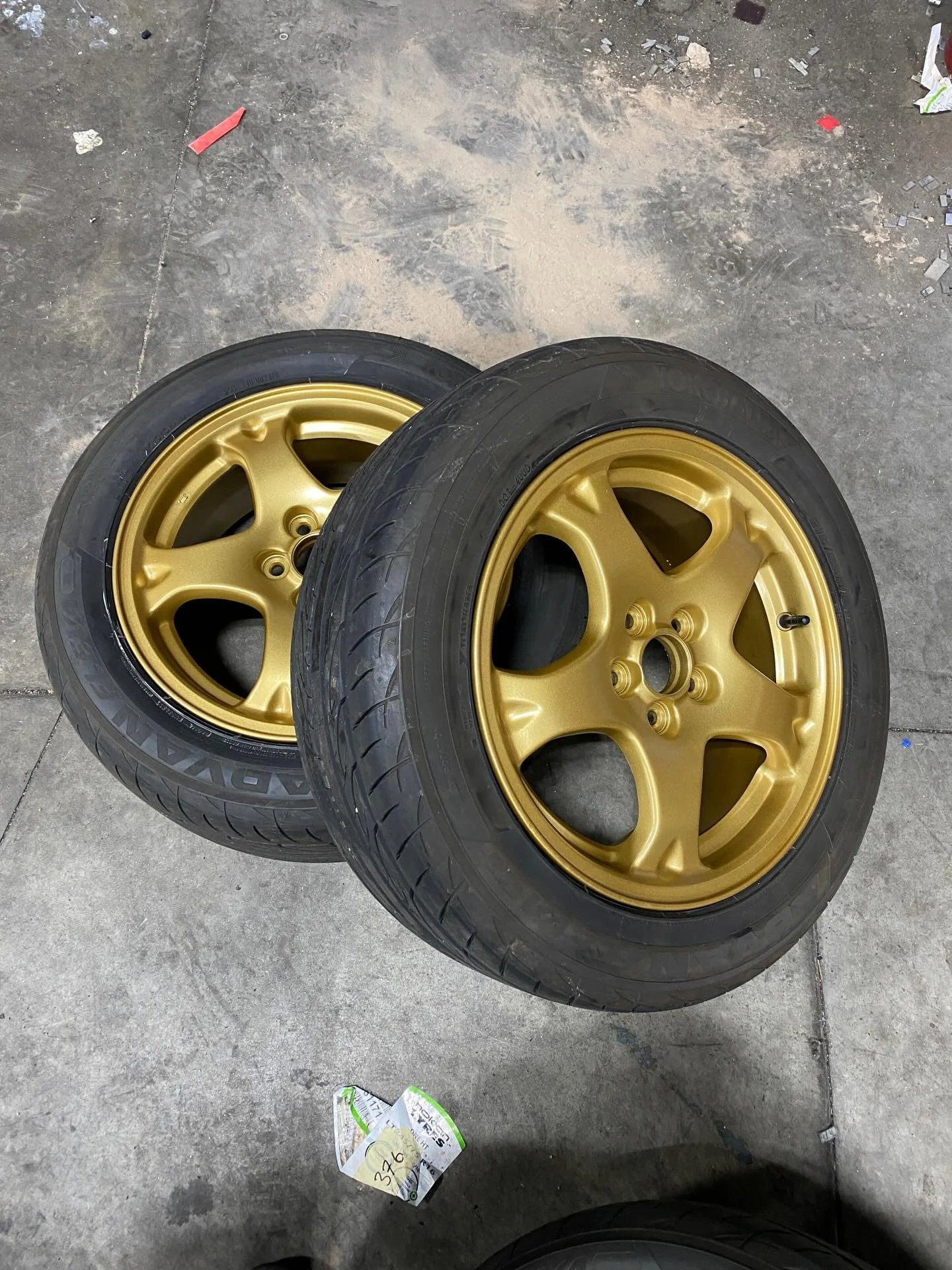 Gold done right 🔥

Set of wheels finished in Gold Bar Gold &mdash; rich tone, smooth finish, and perfect OEM+ look.

Simple color, big impact.

Would you run gold or stick with black? 👇

📍 Colorado
📩 DM for wheel refinishing &amp; powder coating

