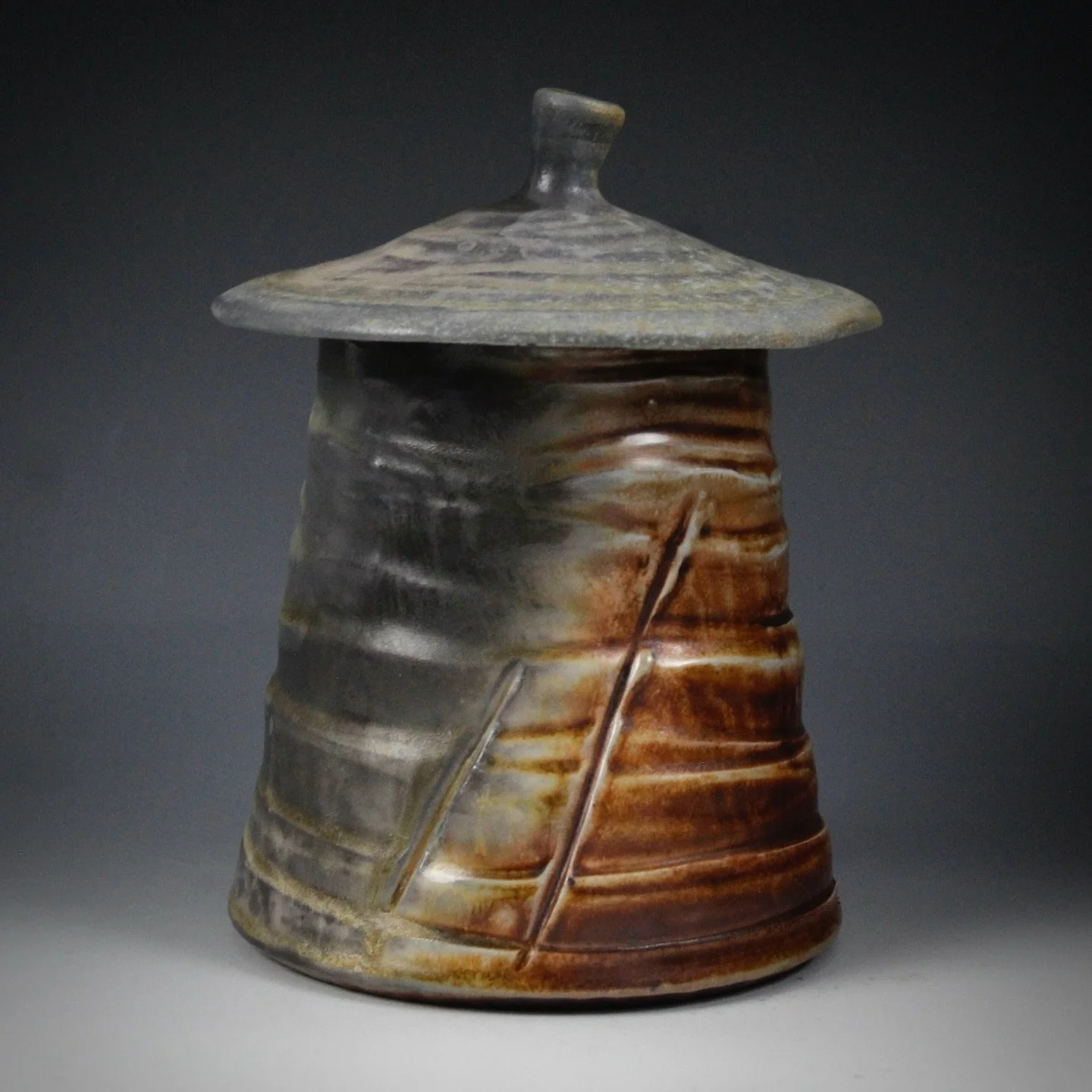 Happy Monday! This jar was wood fired back in April in the Anagama at @jlpottery&rsquo;s studio. I was looking for a little more movement in the form, but the redart slip emphasized some of the good bits! 🤲

#ceramics #pottery #woodfired #handmade #